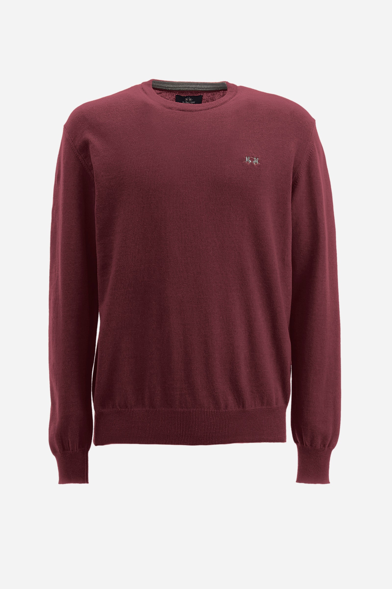 Regular fit pullover in cotton and wool - Zayden