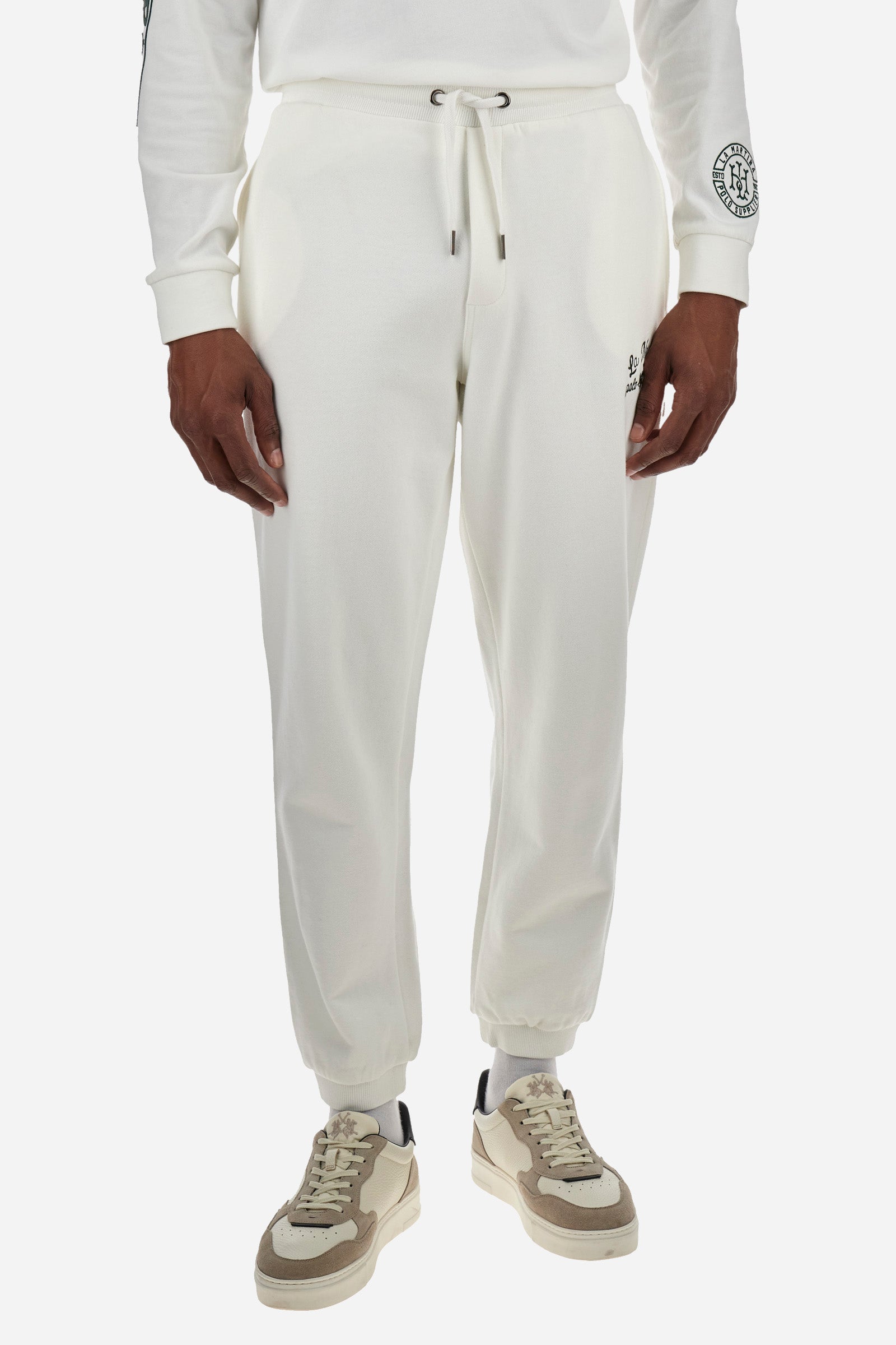 Regular fit cotton jogging bottoms - Zaire