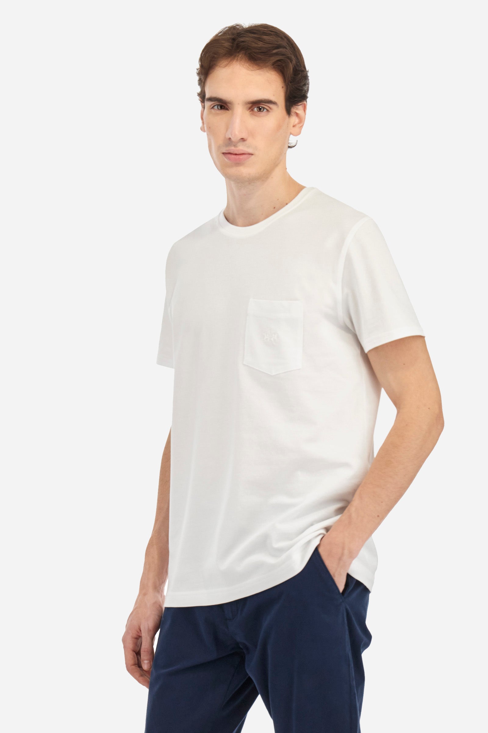 Regular-fit cotton T-shirt - Agustin