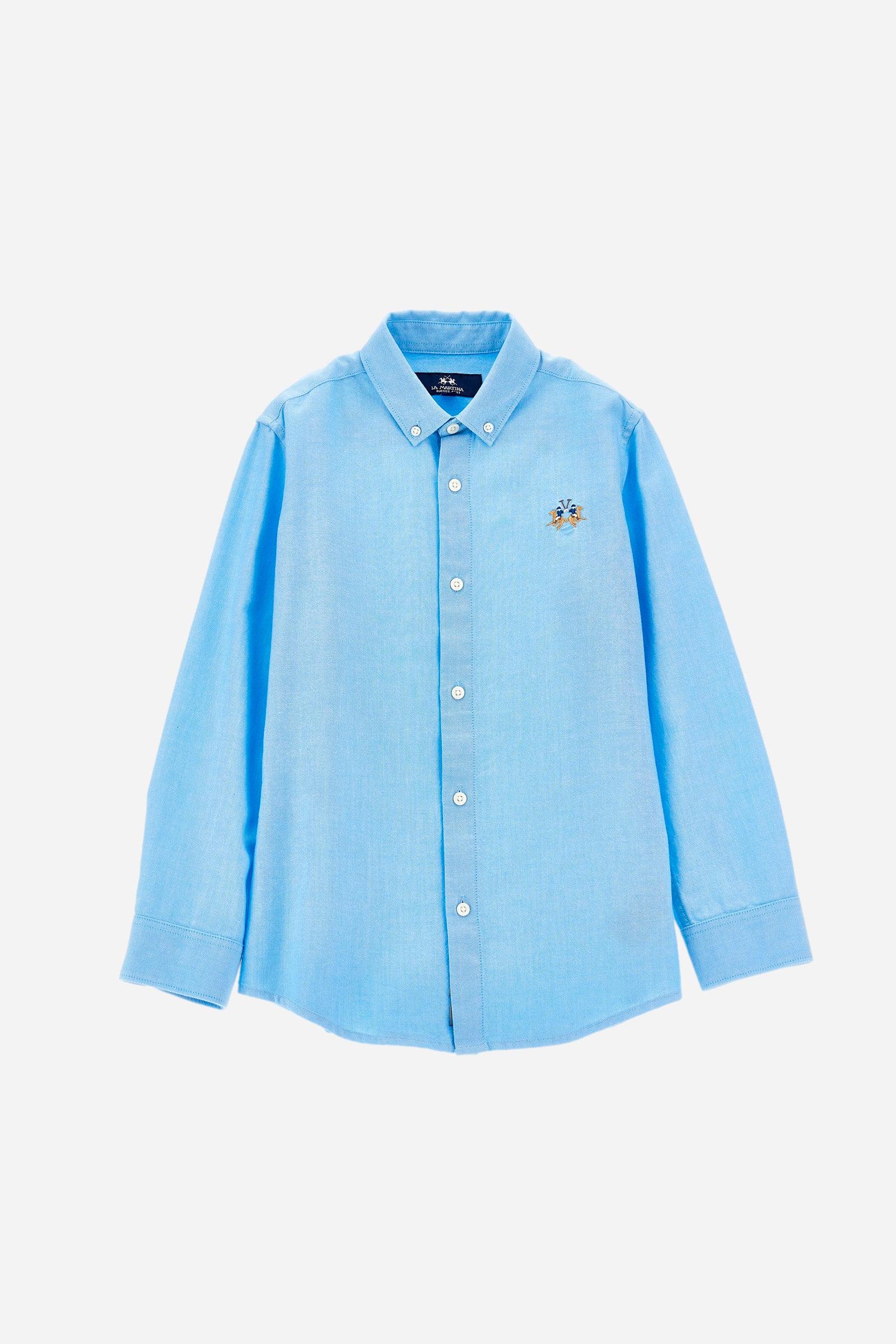 Oxford piquet boys' shirt