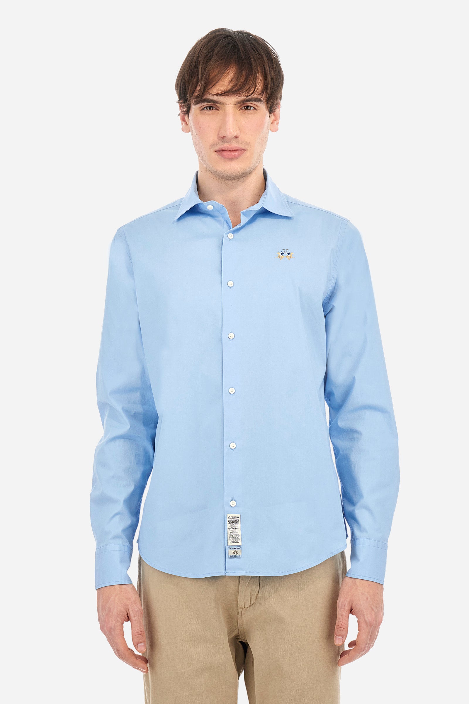 Camicia in cotone poplin slim fit - Garrick