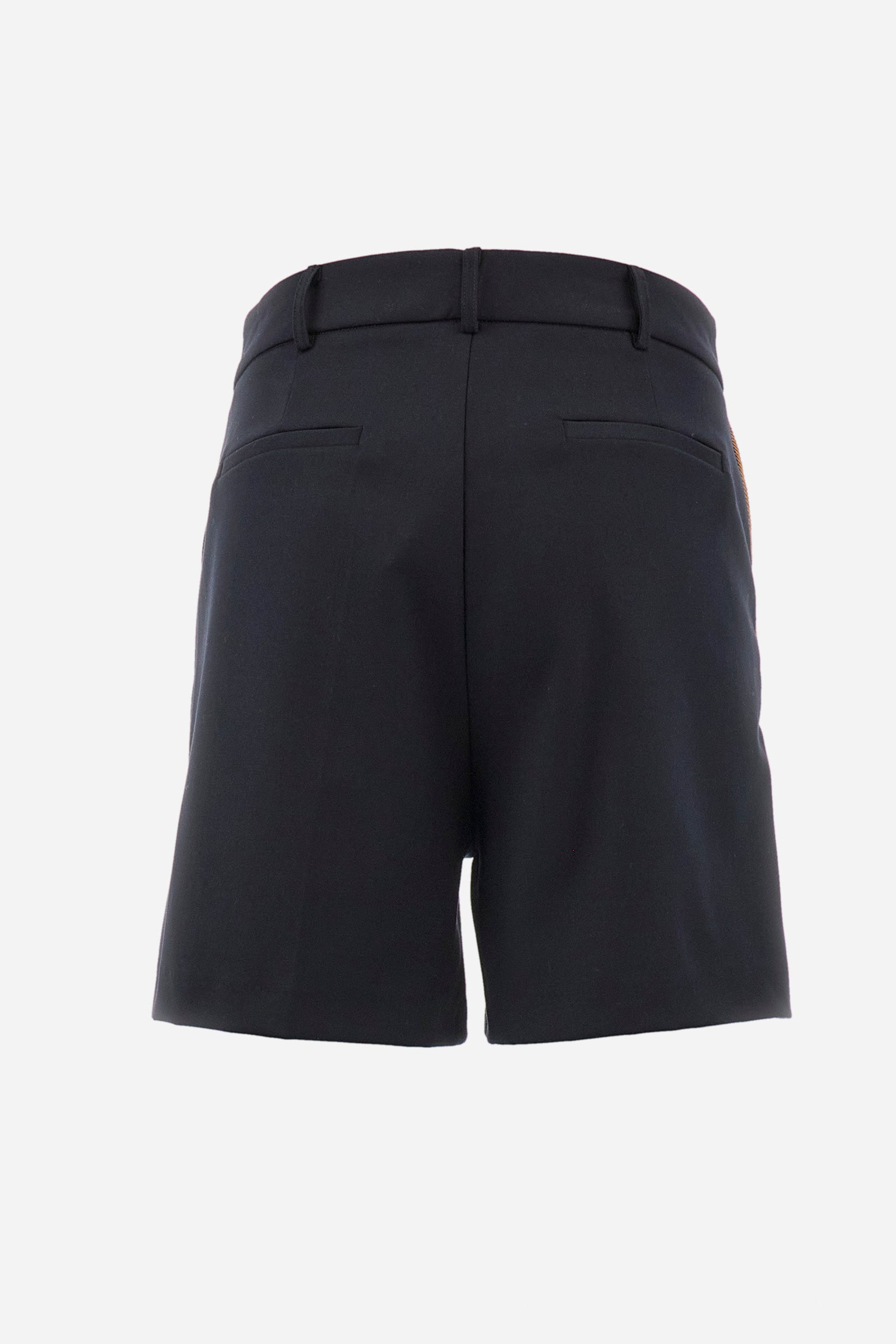 Bermudashorts aus Synthetikgewebe, Regular Fit – Zaina