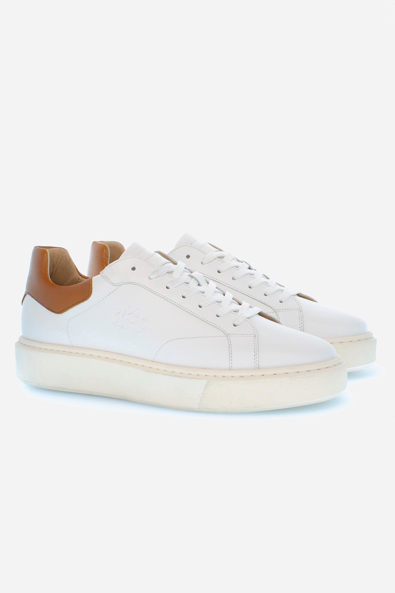 Men vegetable calfskin leather sneakers