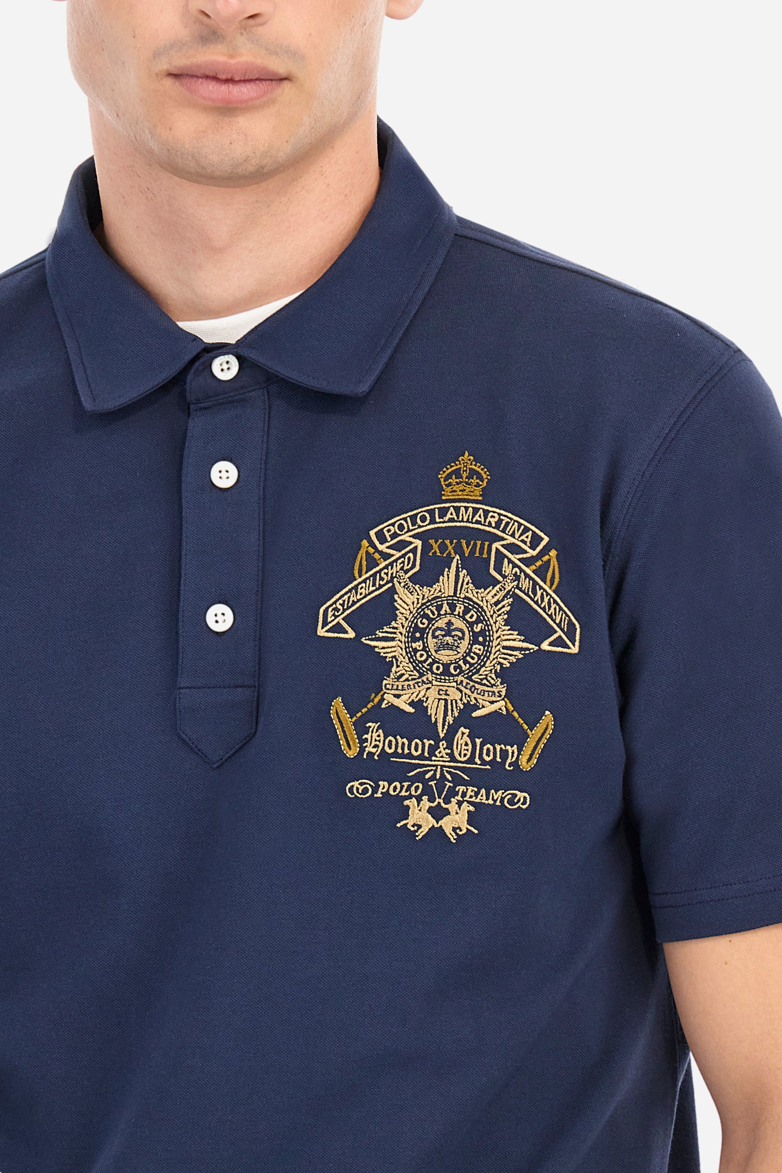 Guards polo in elasticated cotton with a regular fit - Abelardo