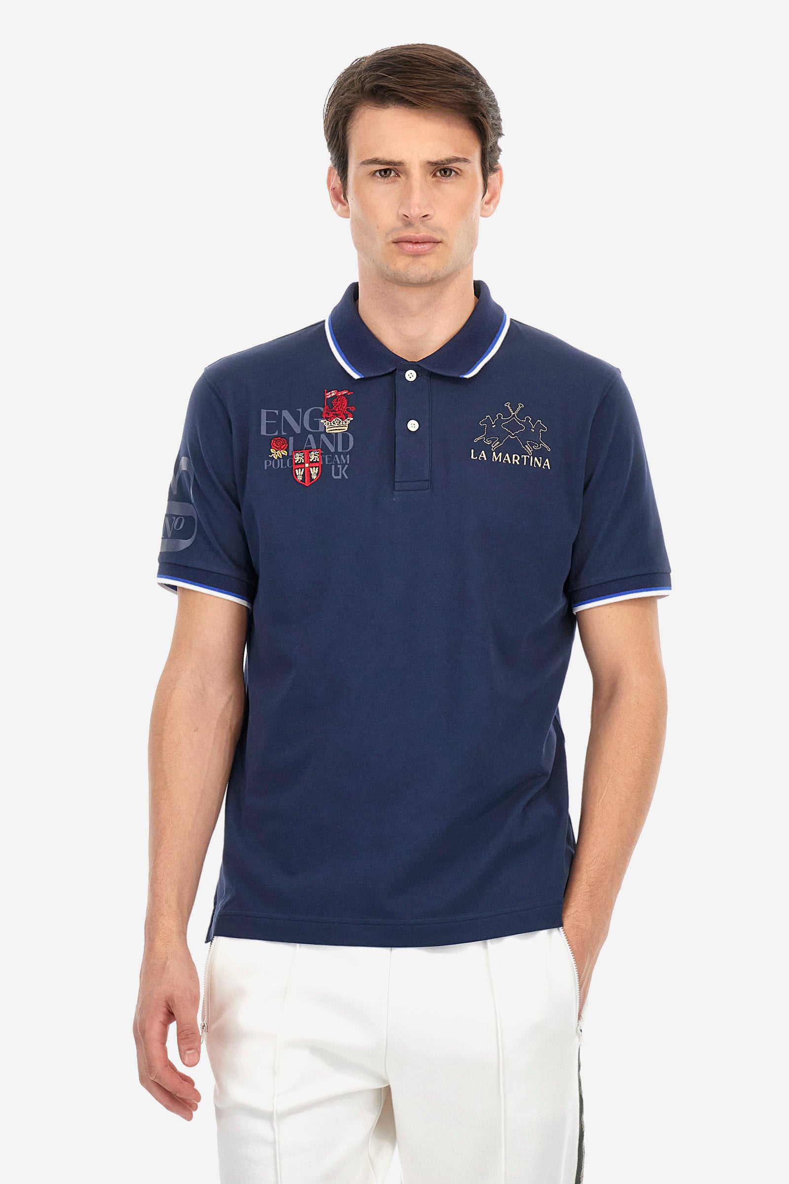 Regular Fit Cotton Piqué Polo Shirt - Arminio