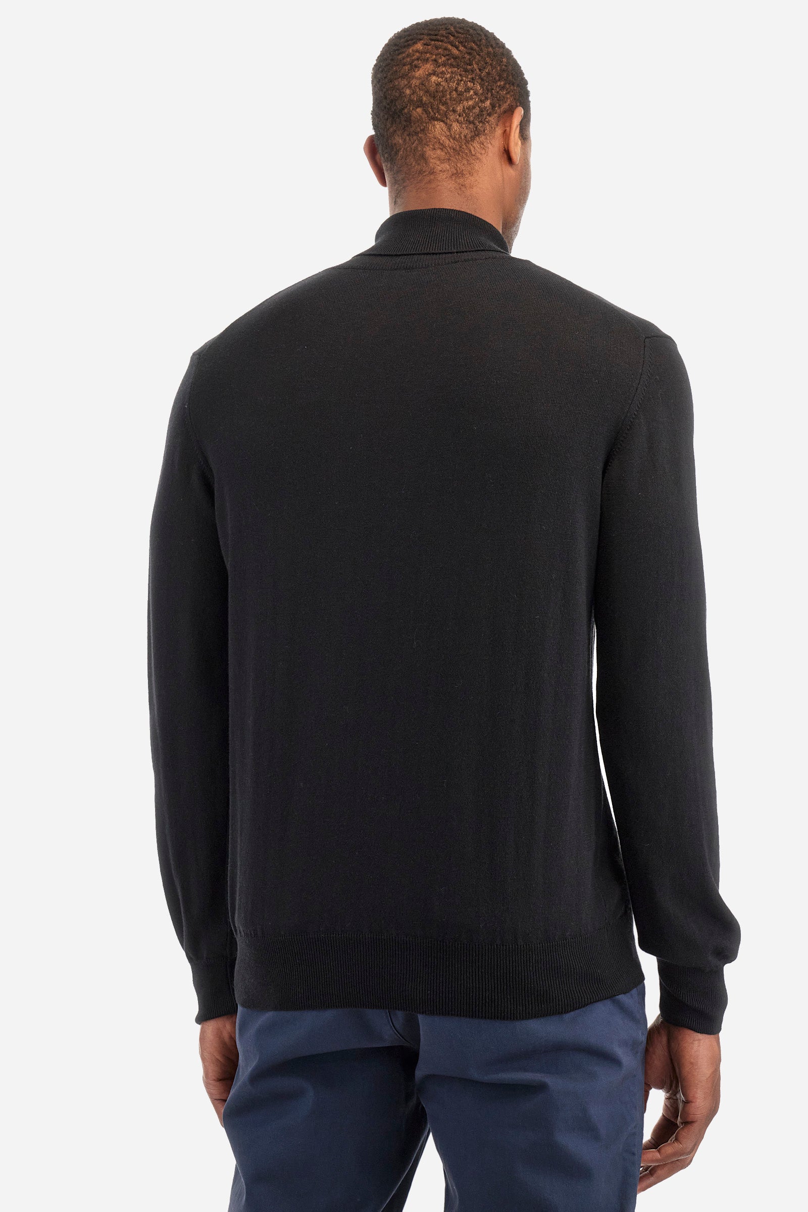 Regular fit pullover in cotton and wool - Zayle