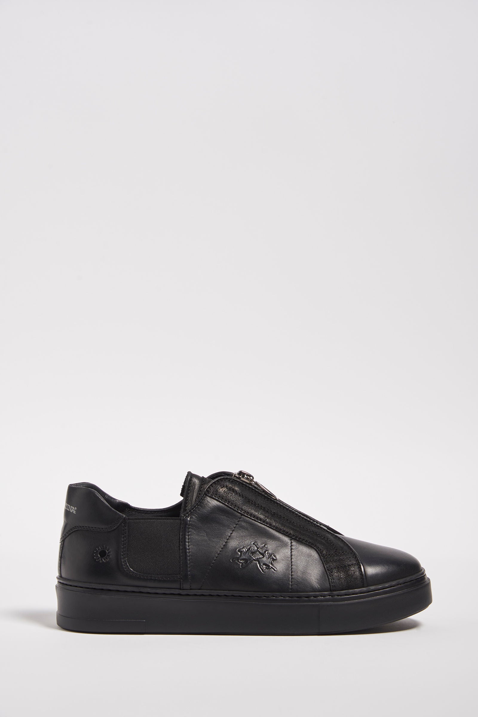 Leather shoes featuring a black crepe sole