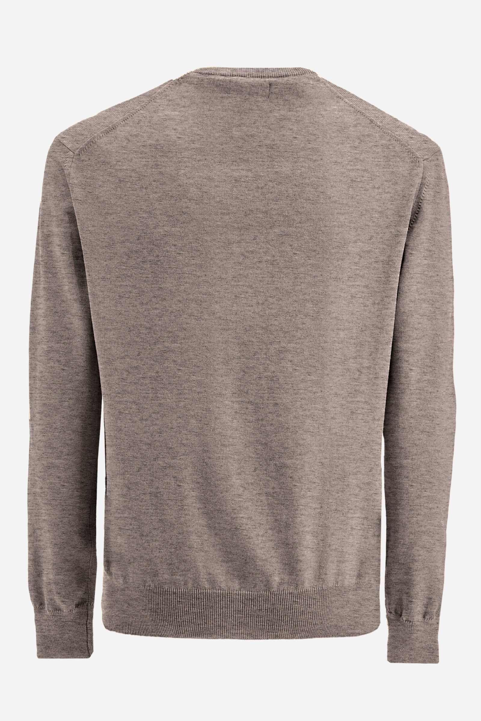 Regular fit pullover in cotton and wool - Zayden