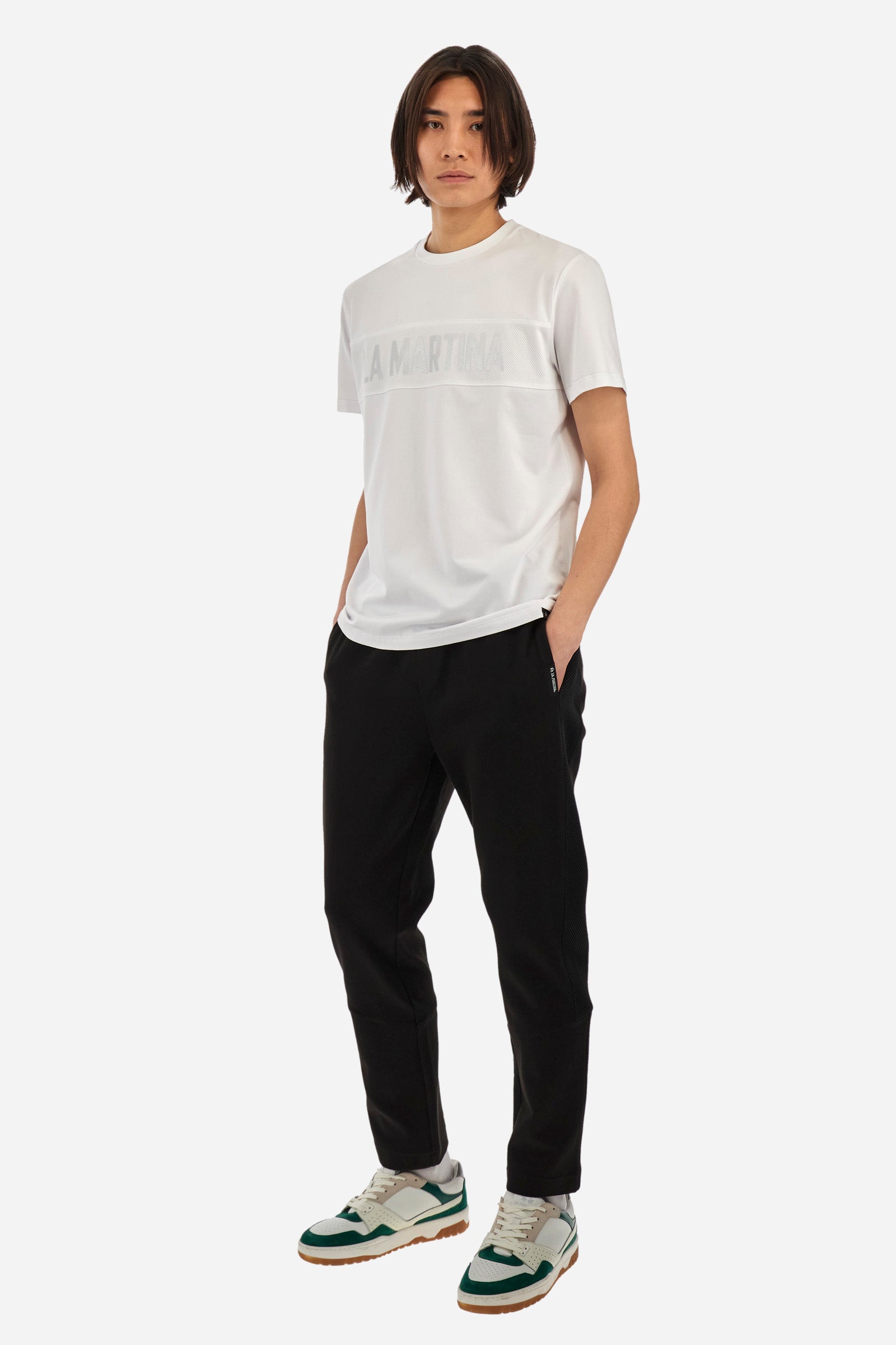 T-shirt coupe classique en coton stretch - Yeshuda