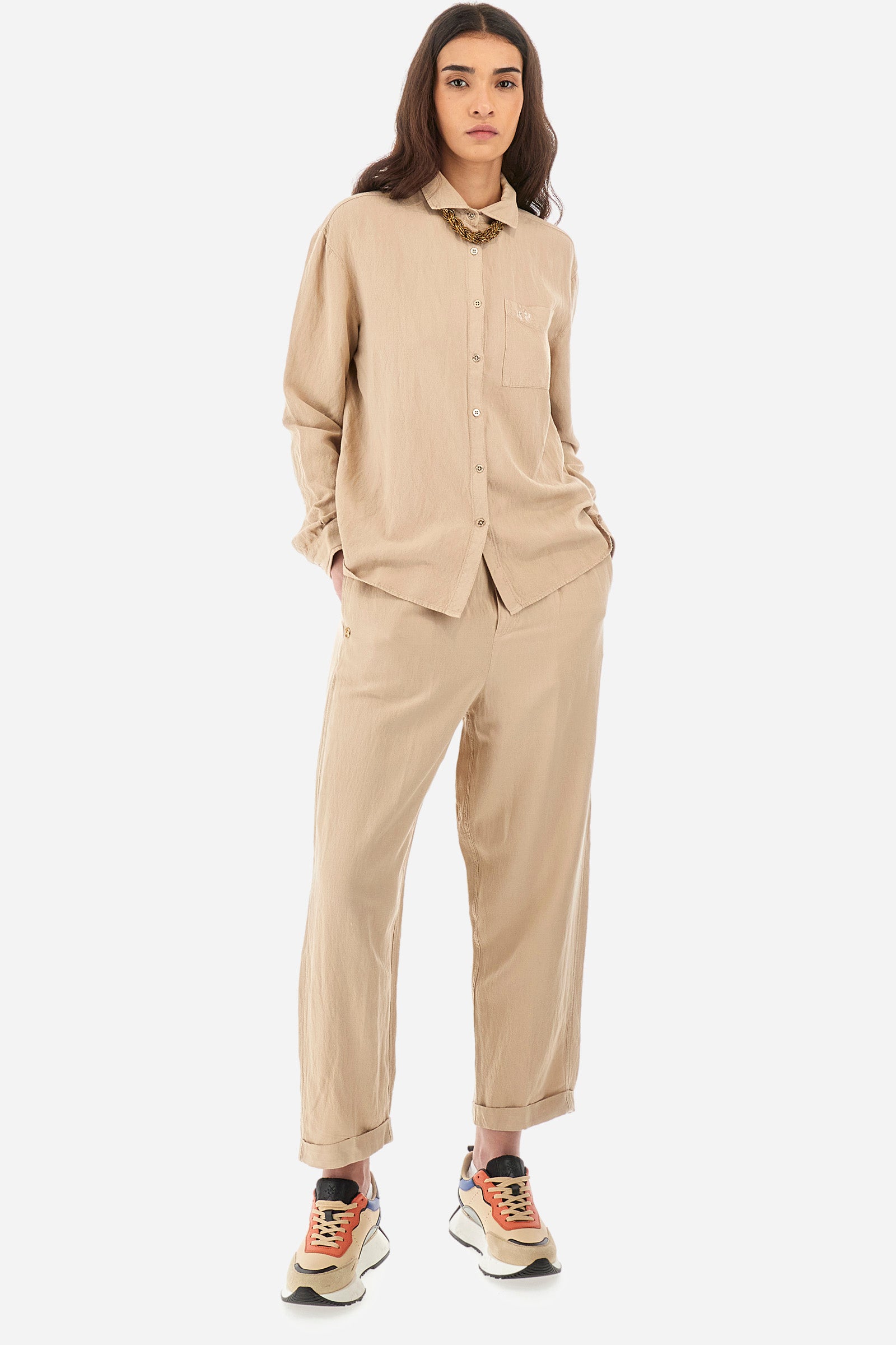 Camicia regular fit in misto lino - Yette