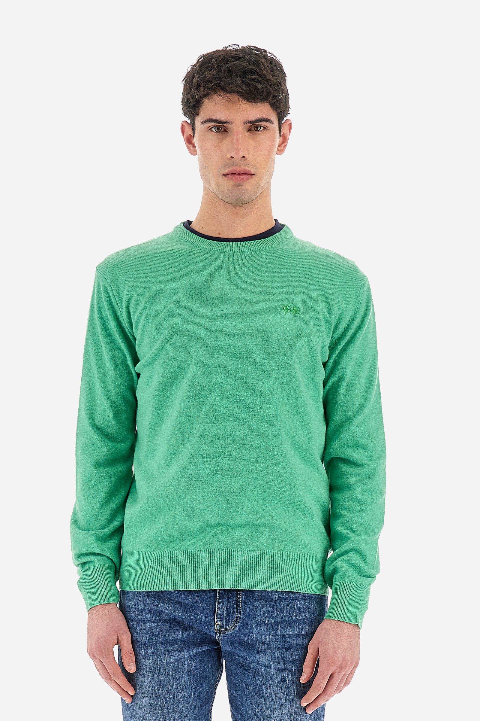 Pullover regular fit in cotone e cashmere - Wynton