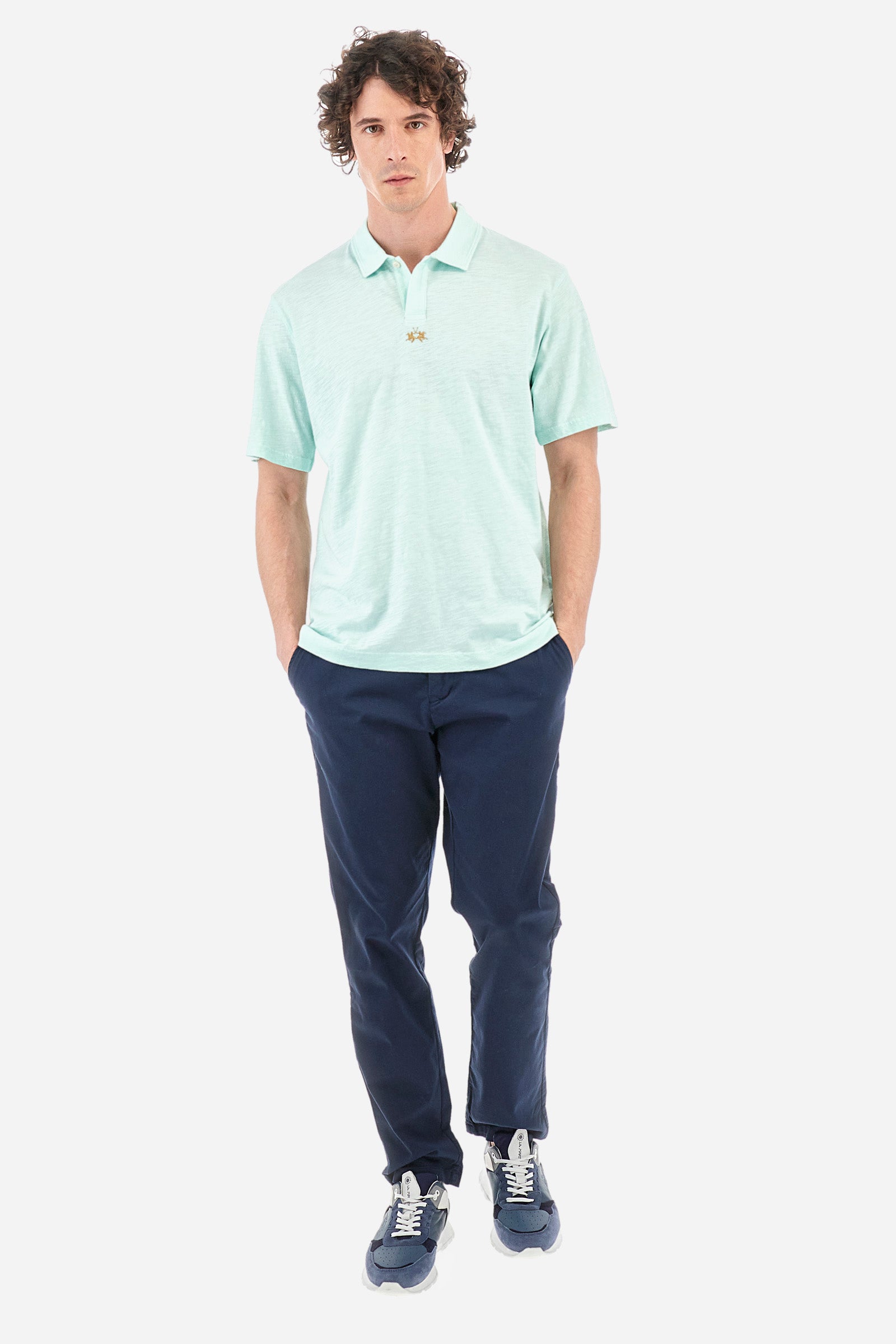 Regular-fit polo shirt in cotton - Yoojoon
