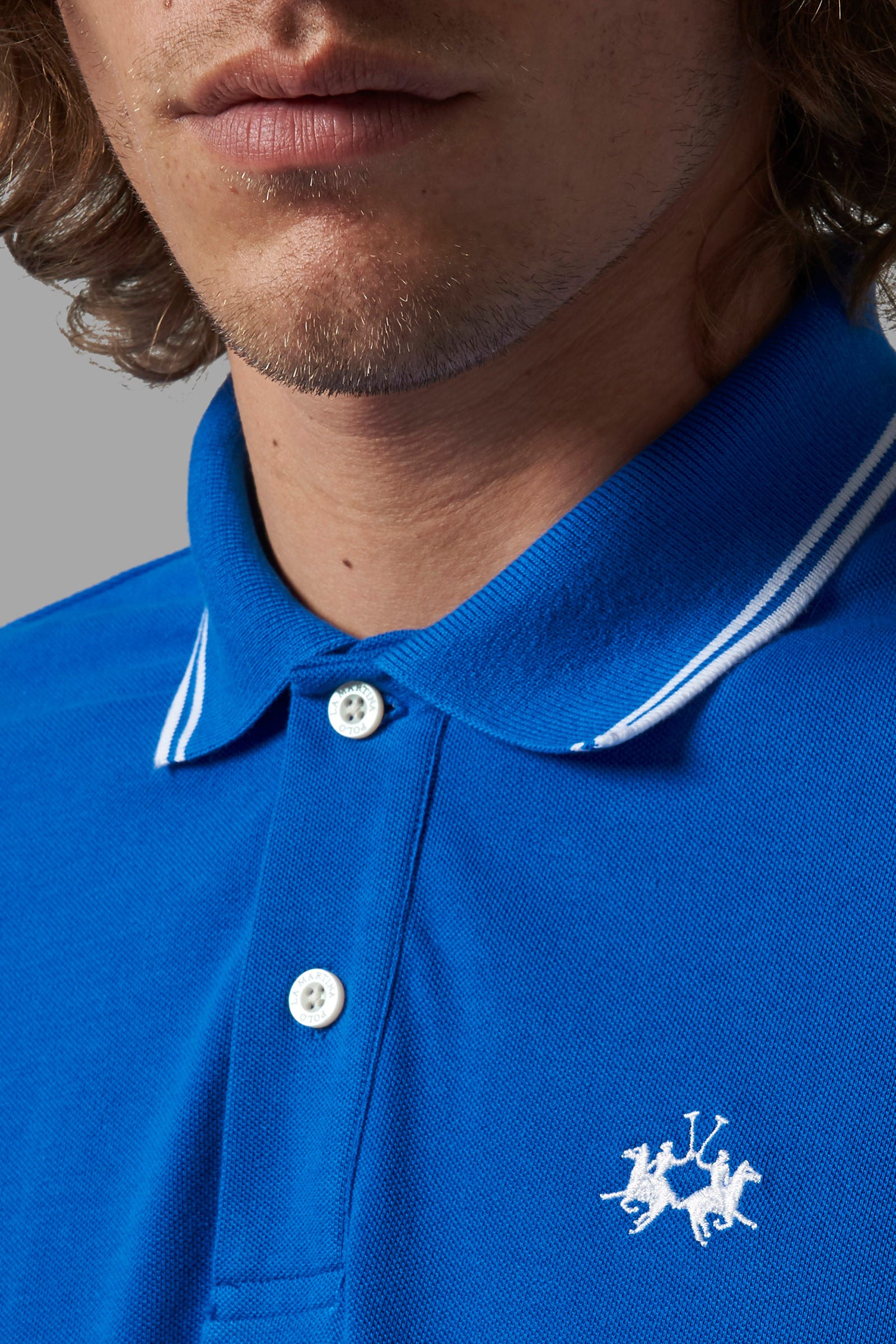 Regular-fit classic piqué polo shirt