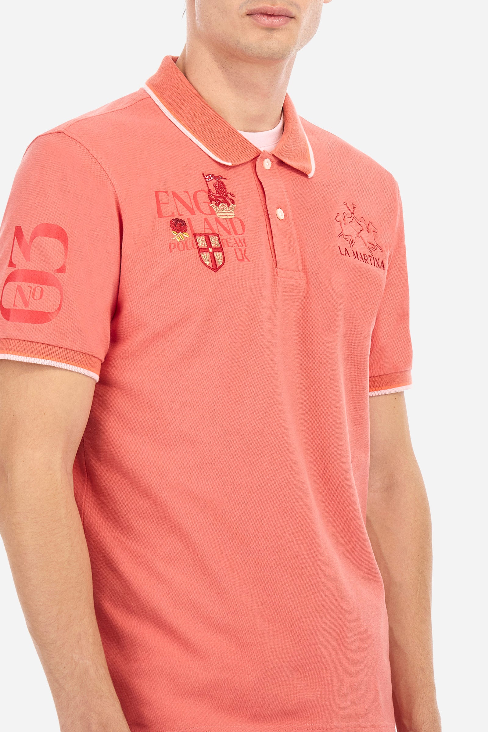 Regular Fit Cotton Piqué Polo Shirt - Arminio