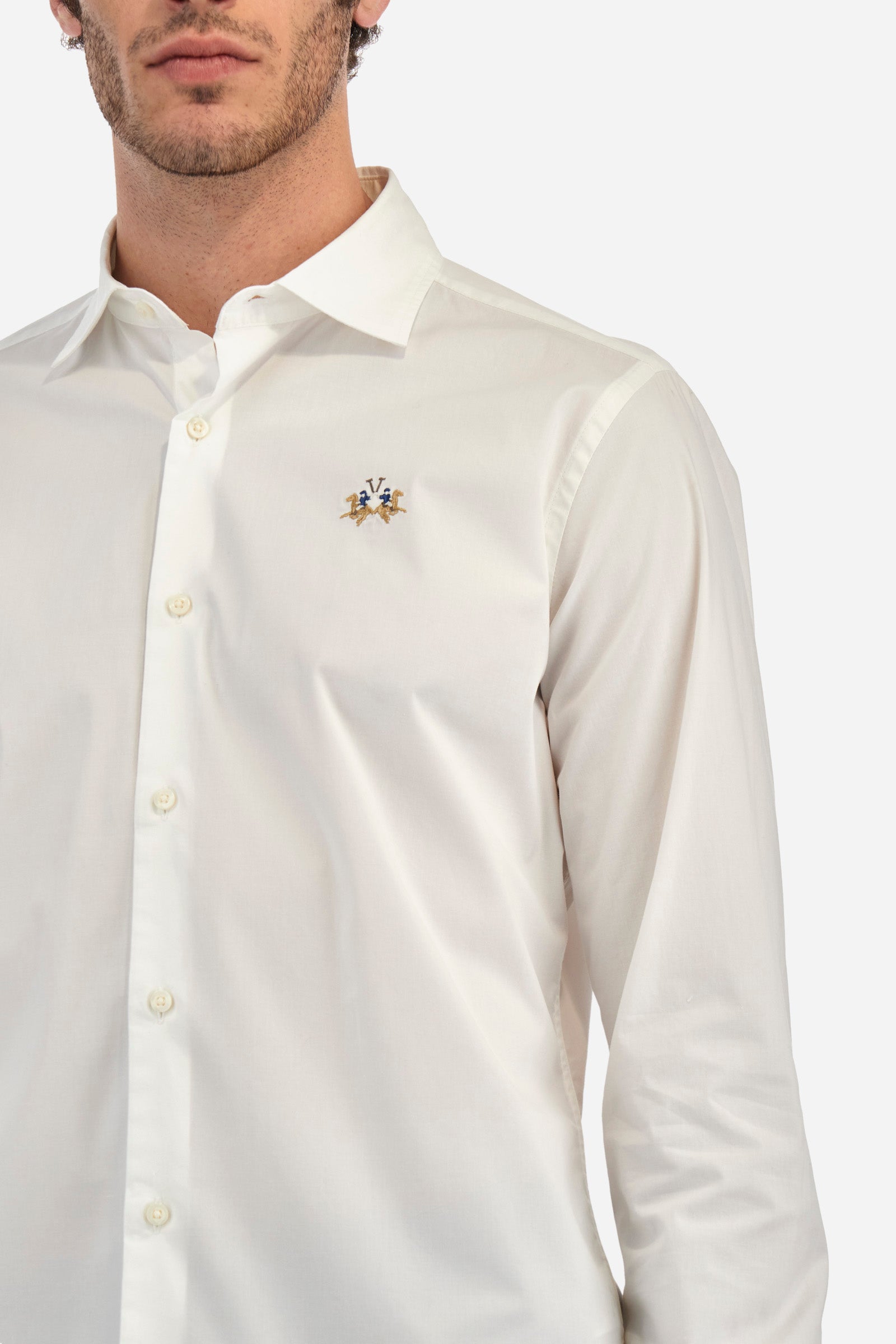 Camicia in cotone poplin slim fit - Garrick