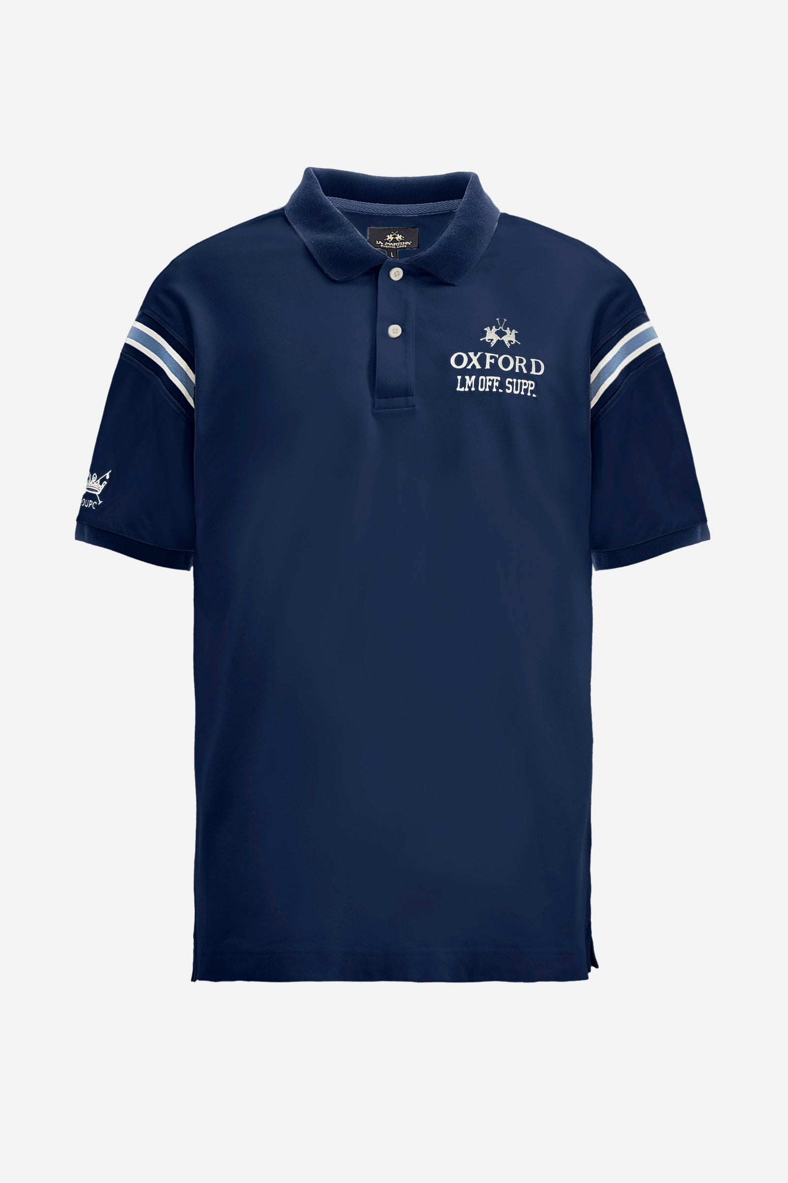 Regular fit polo shirt in stretch cotton - Zaccheus