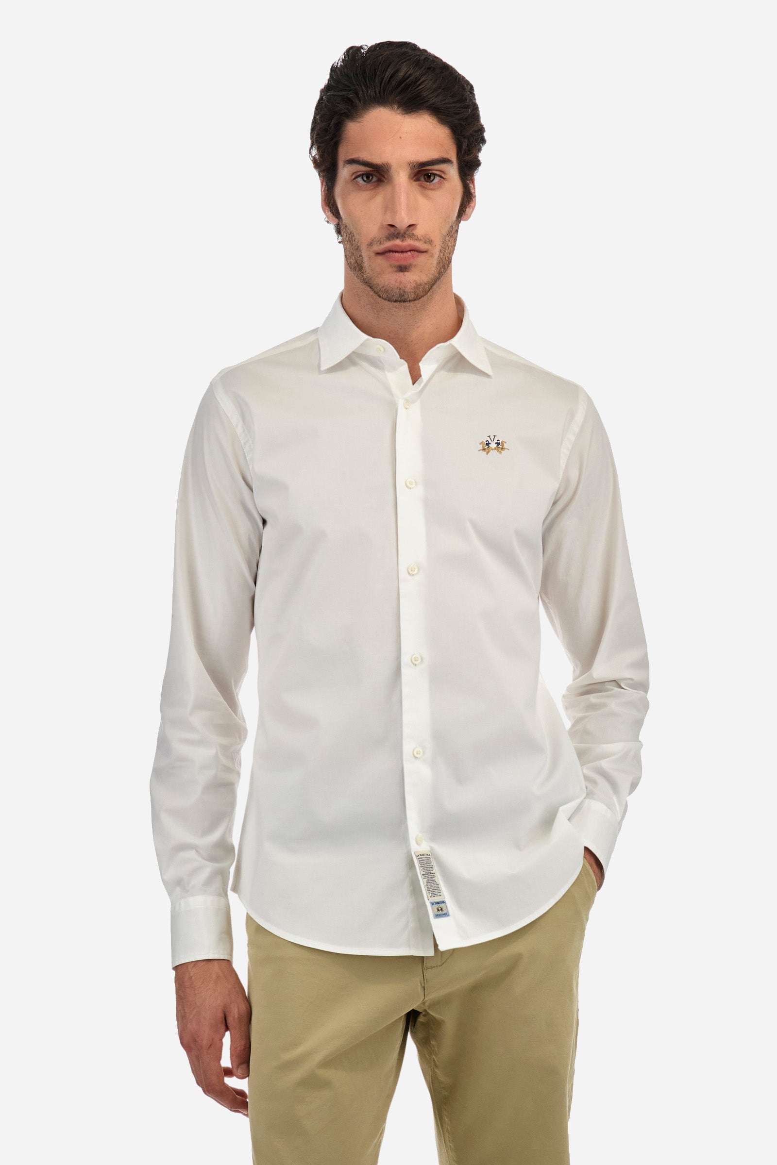 Chemise slim fit en popeline de coton - Garrick