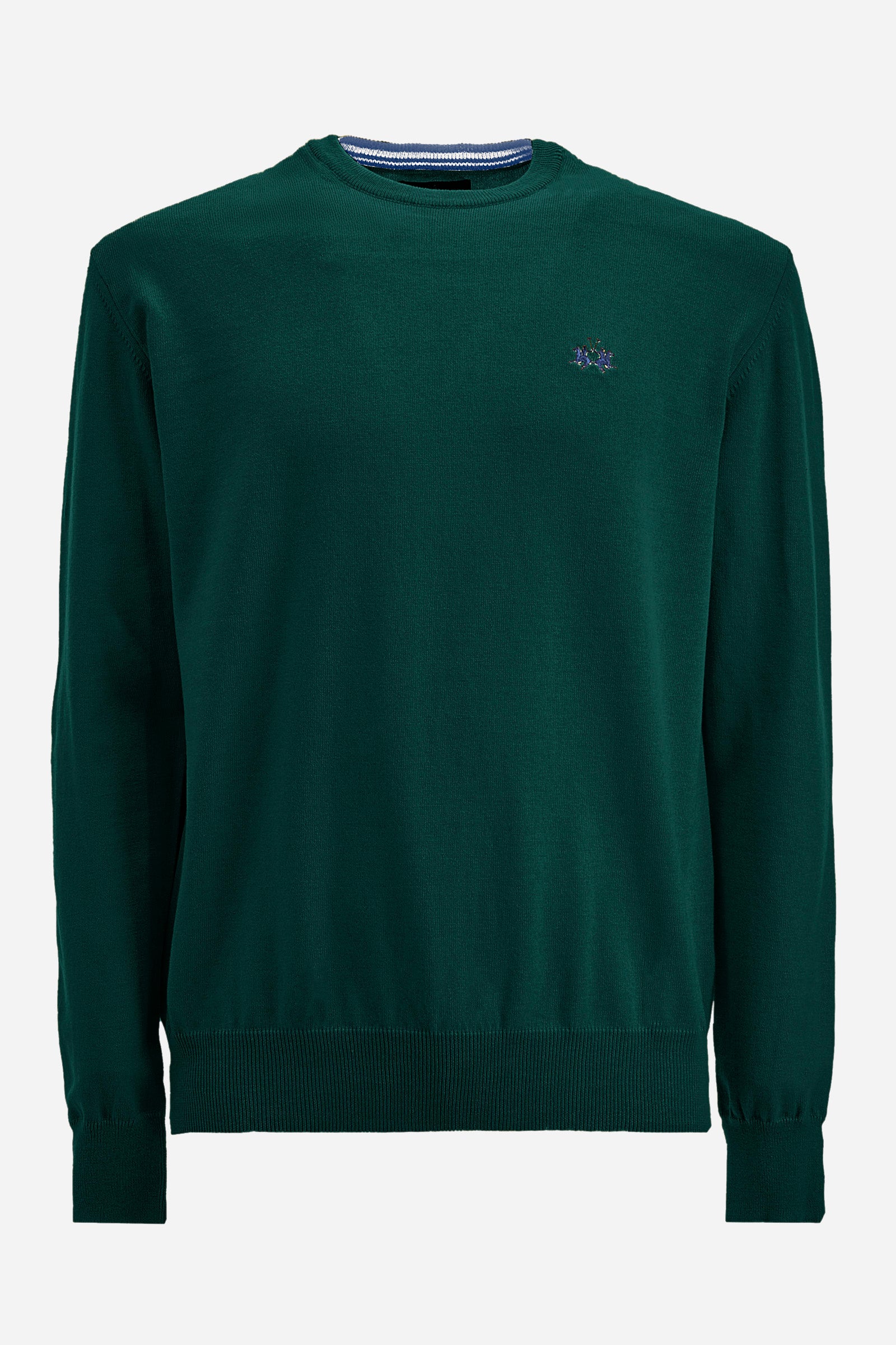 Regular fit pullover in cotton and wool - Zayden