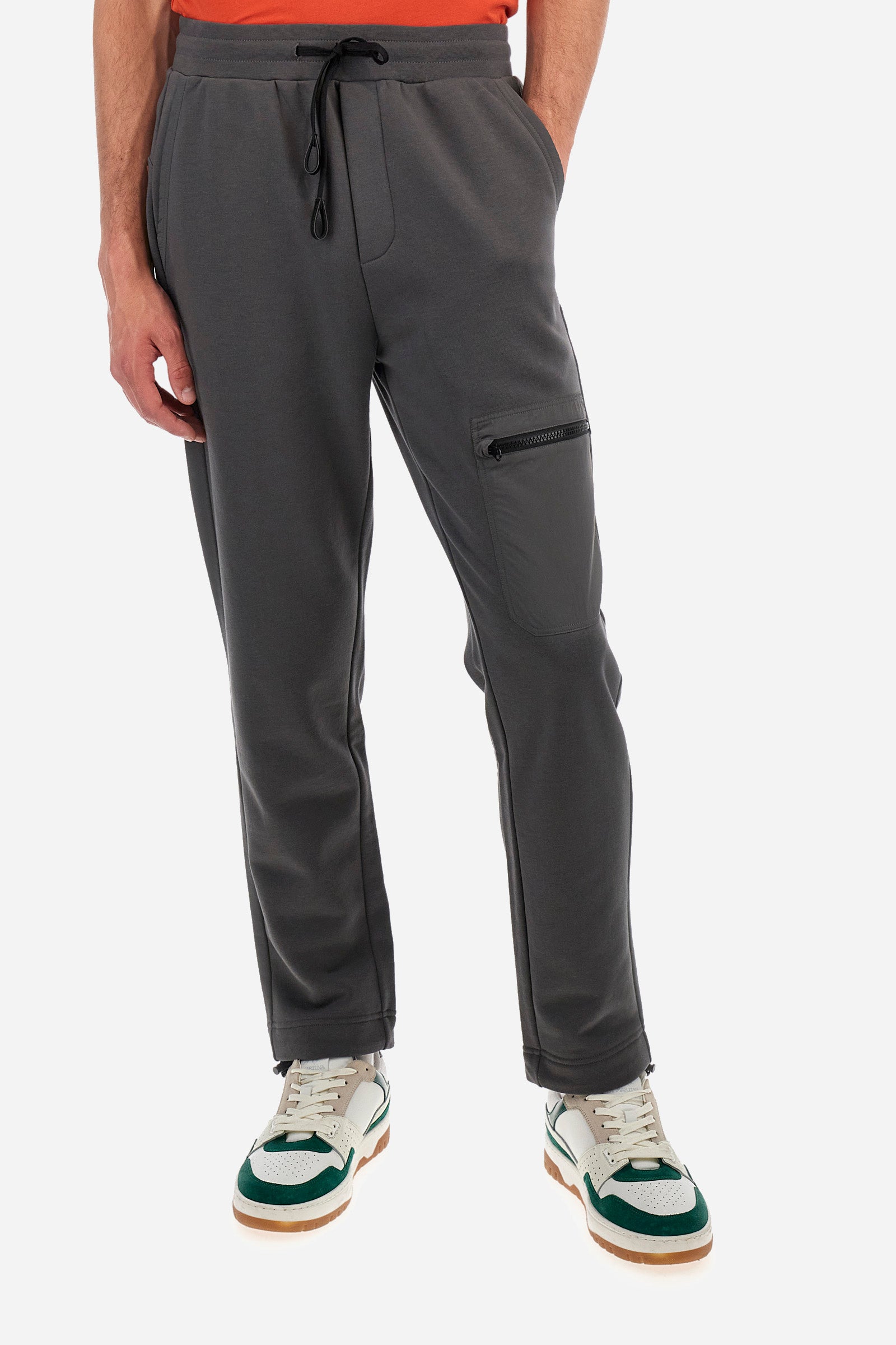 Regular fit jogging bottoms in a cotton blend - Zoren