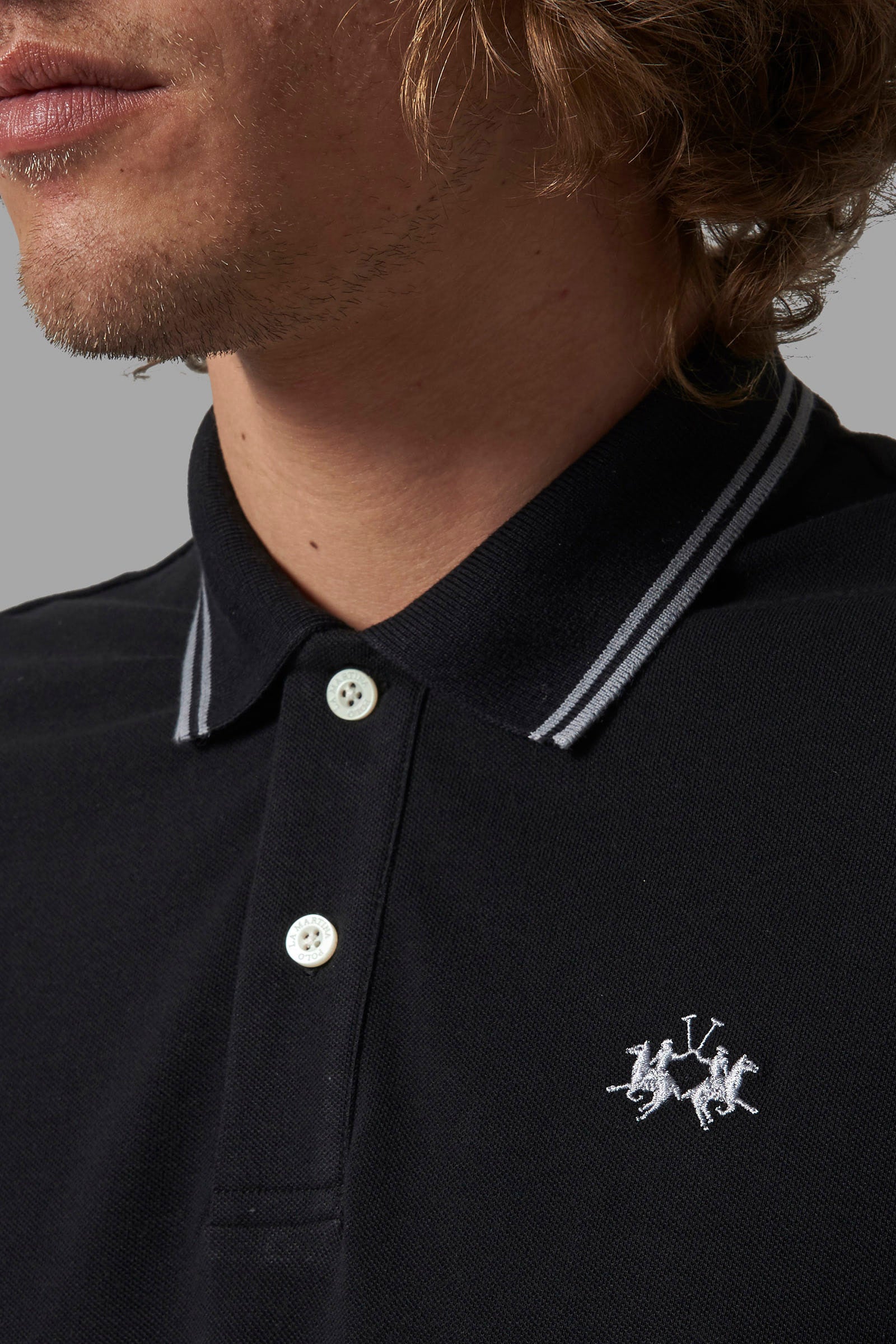 Regular-fit classic piqué polo shirt