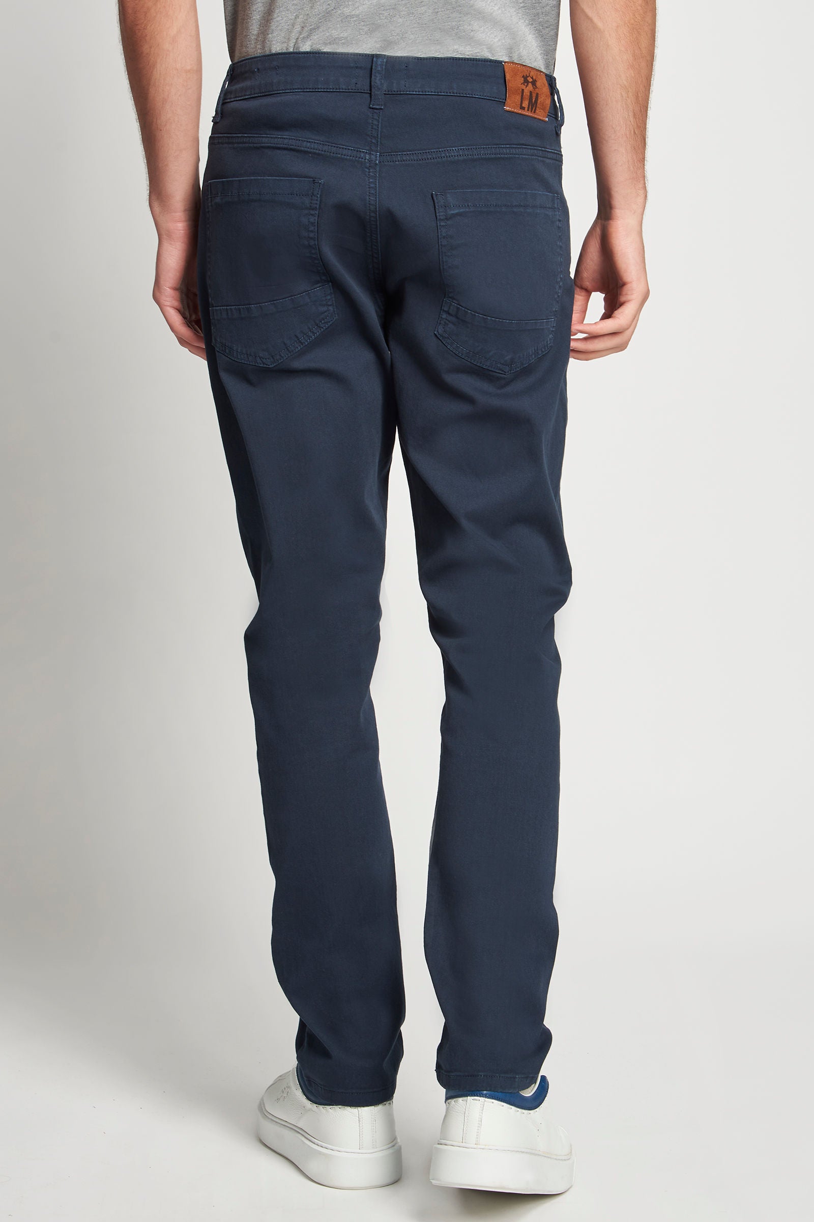 5-pocket stretch cotton trousers