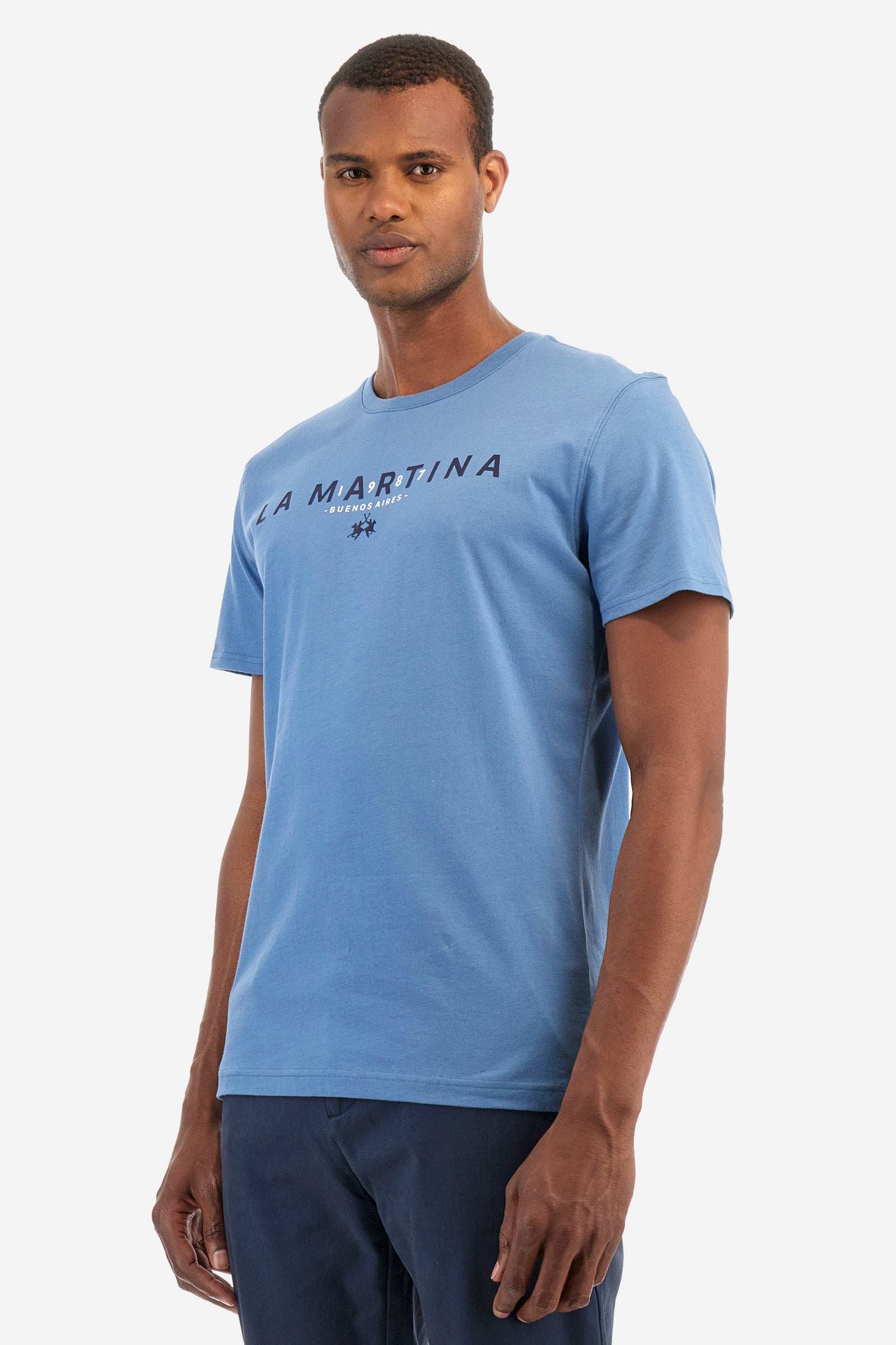 Regular fit cotton T-shirt - Zaid