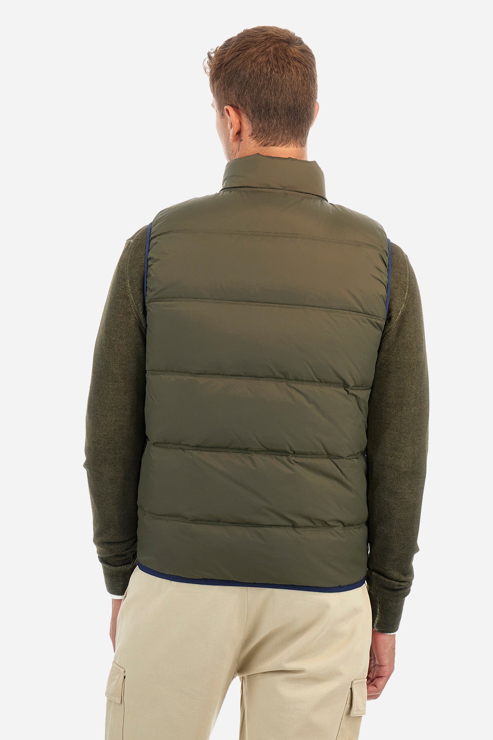 Regular-fit gilet in synthetic fabric - Zipactonal