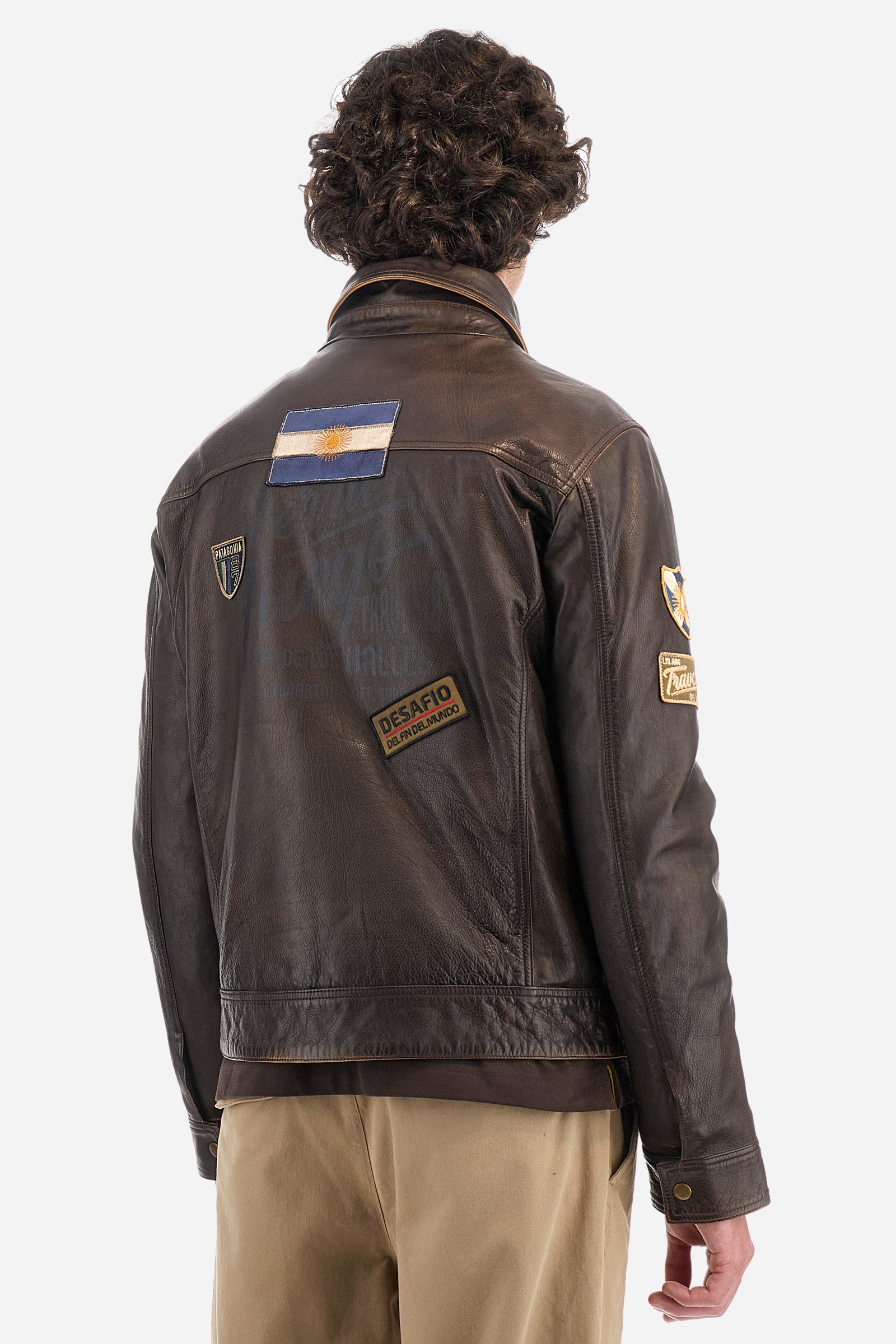 Regular-fit jacket in leather - Zer