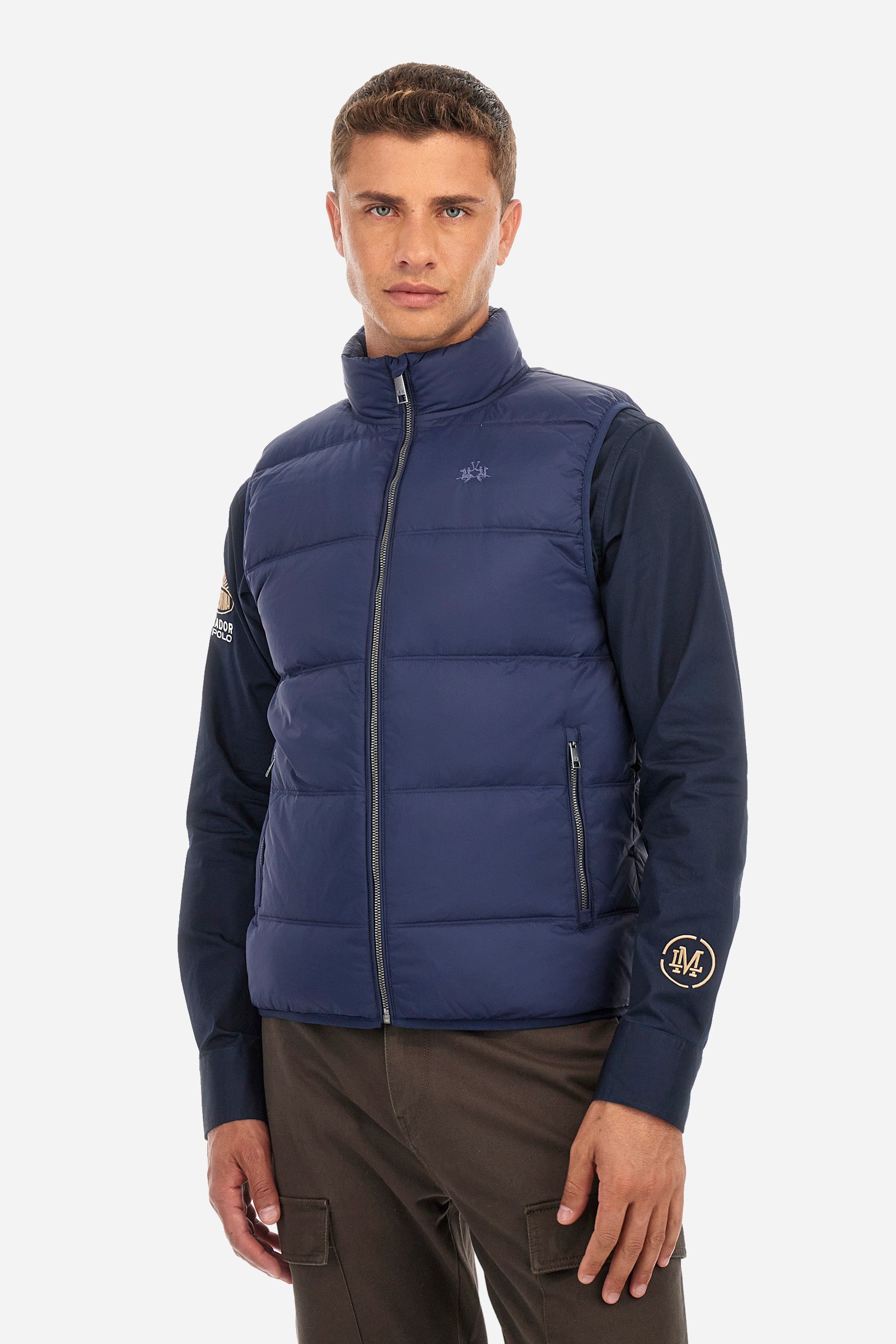 Gilet regular fit in tessuto sintetico - Zipactonal