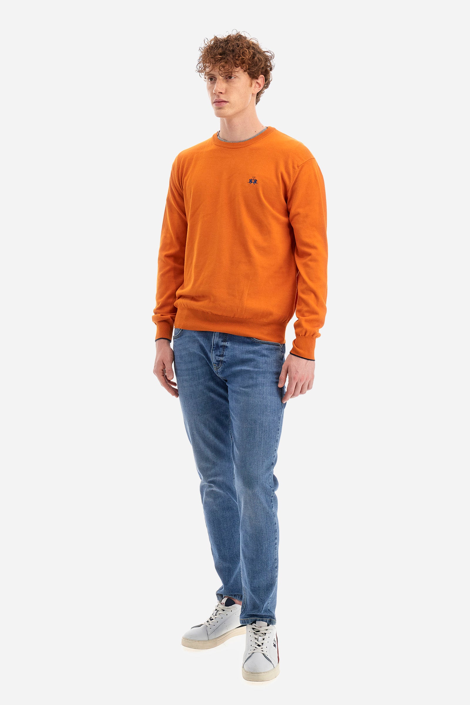 Pullover regular fit in cotone - Yousef
