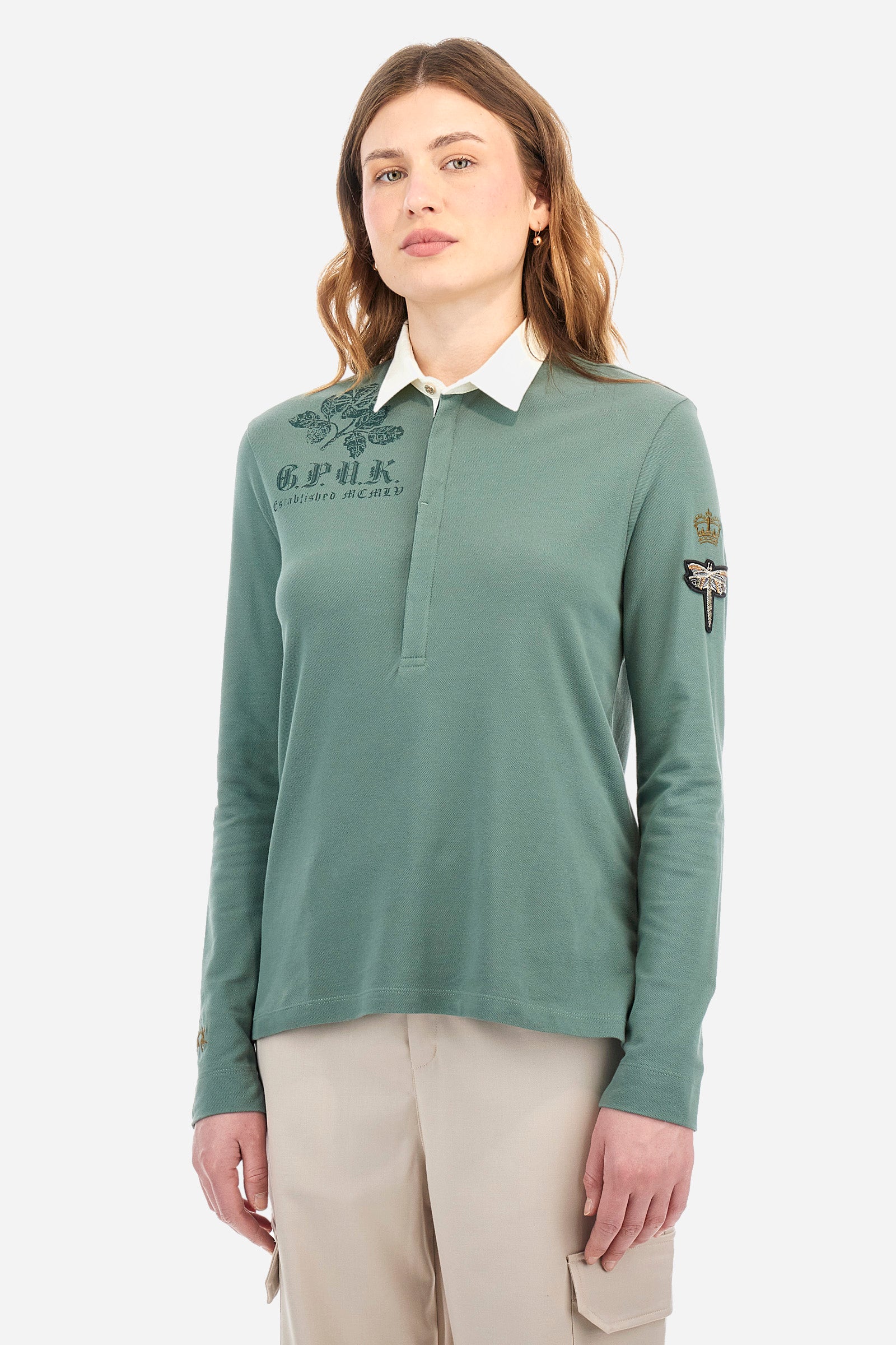 Poloshirt aus Stretch-Baumwolle, Regular Fit – Zada