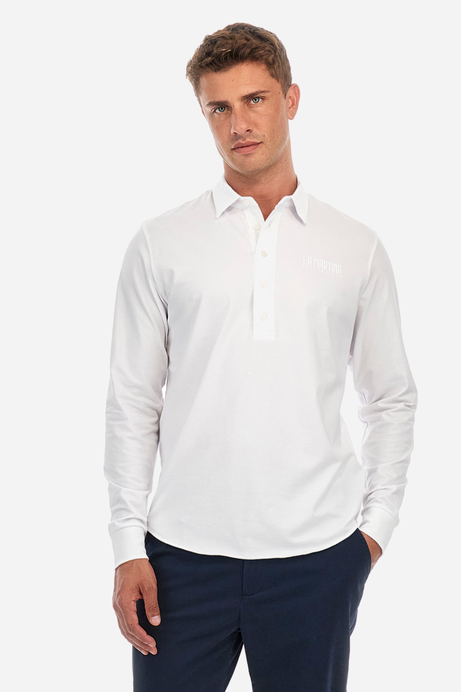 Polo regular fit in cotone elasticizzato - Zethus