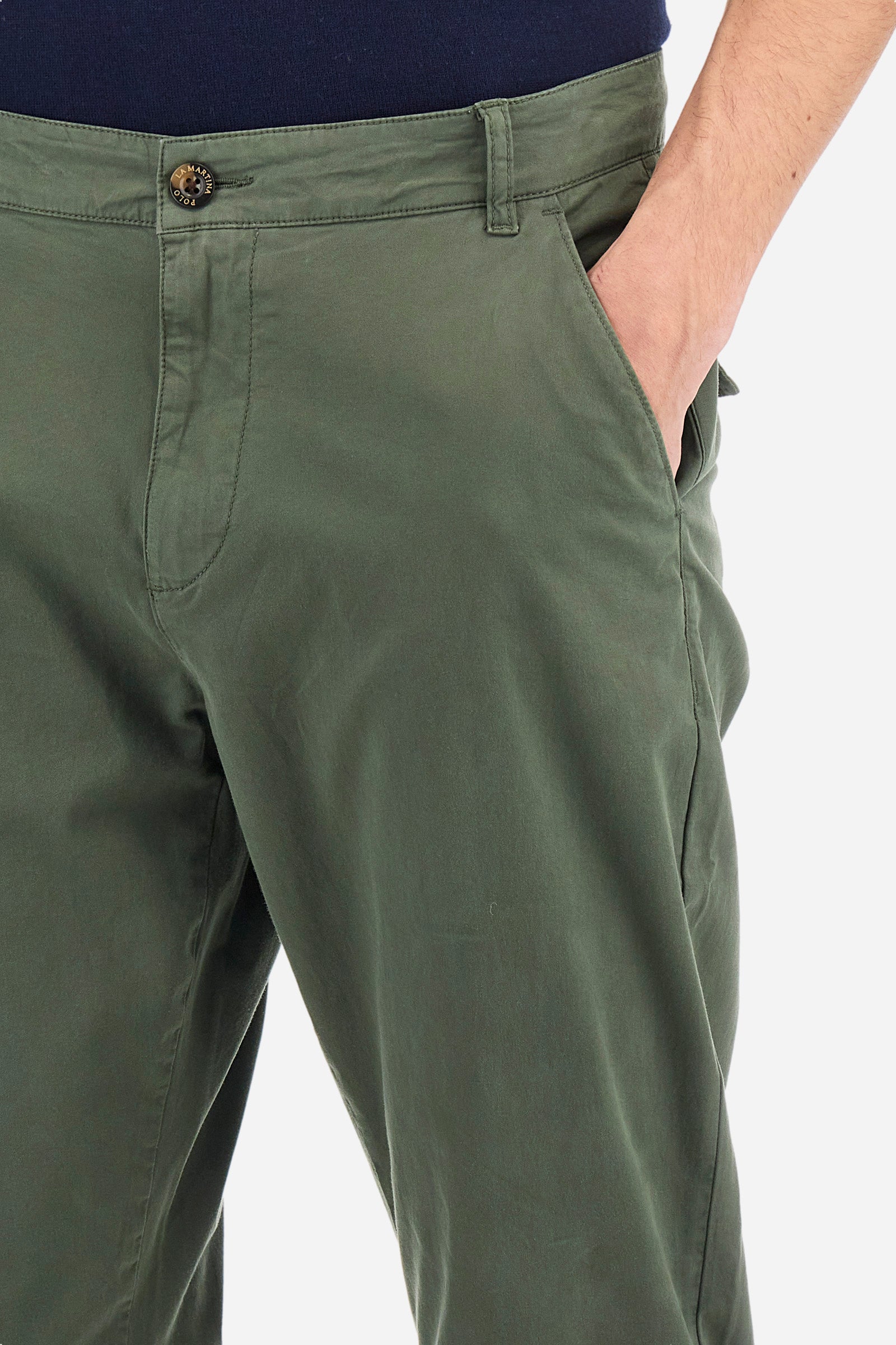 Pantalon chino en coton stretch coupe classique - Siard