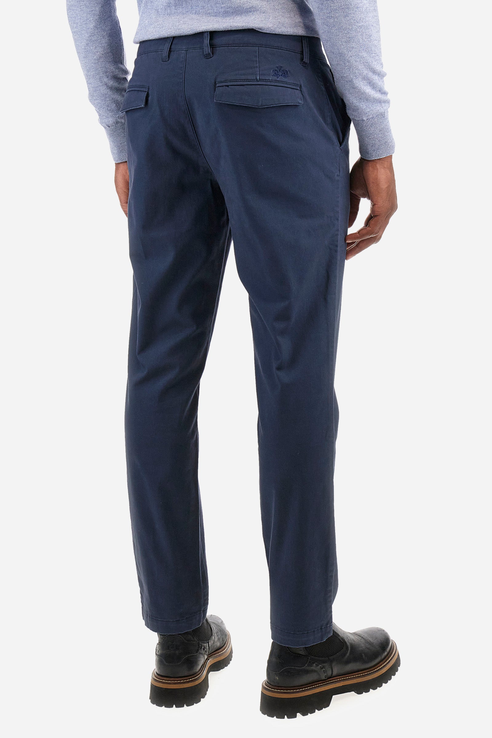 Regular fit stretch cotton chinos - Zenovio