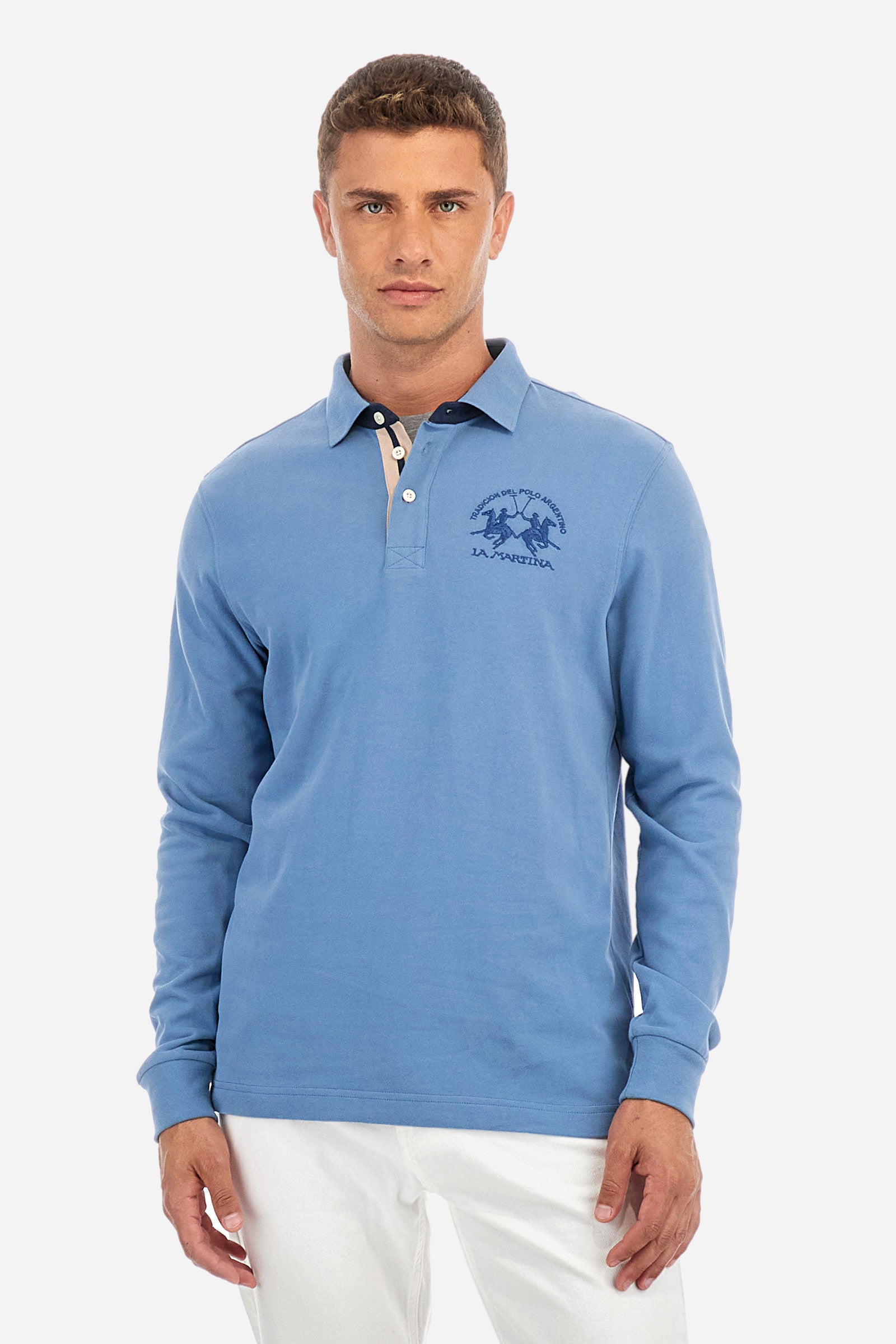 Regular-fit polo shirt in cotton - Clinton