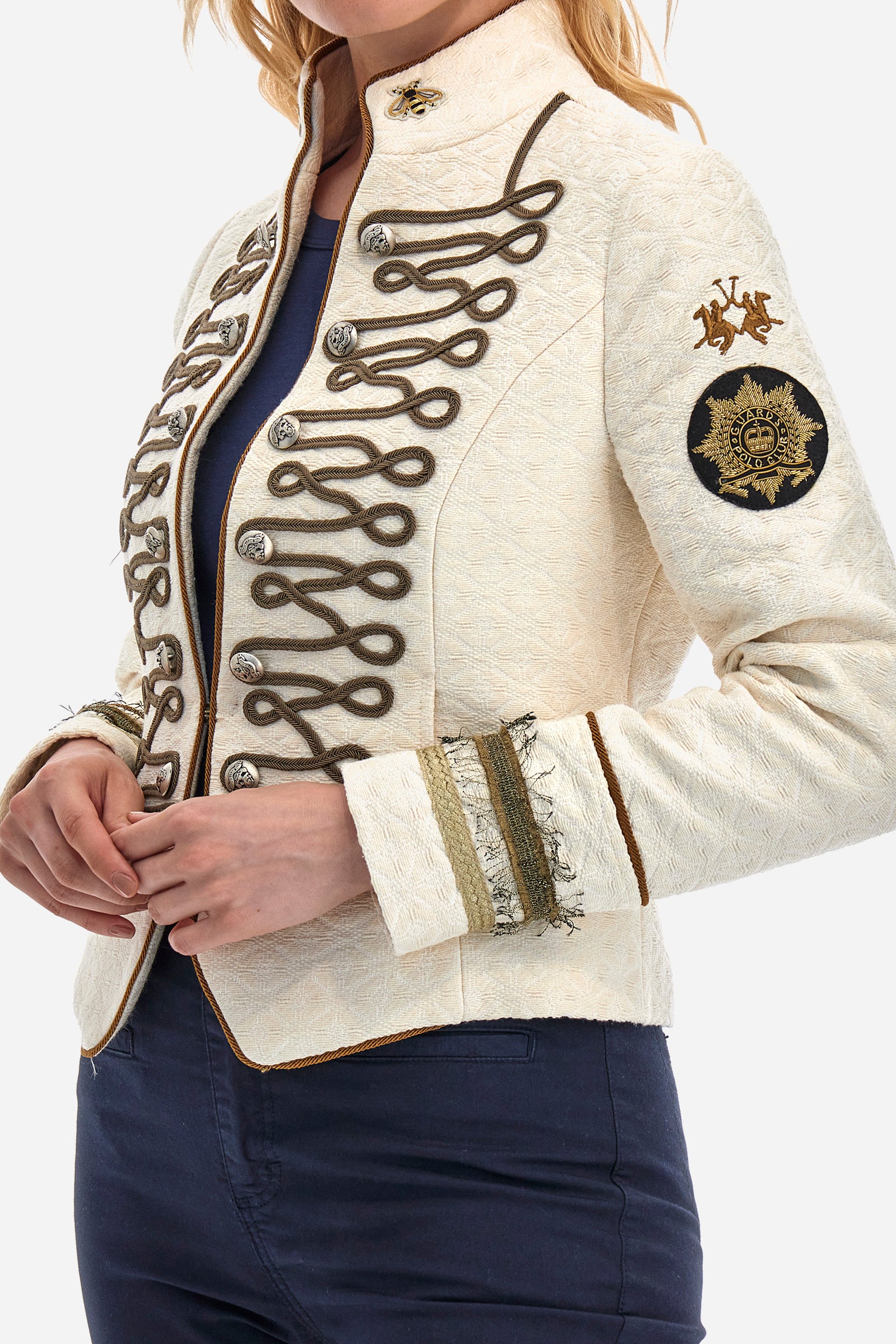 Regular-fit Guards jacket in a cotton blend - Yashna