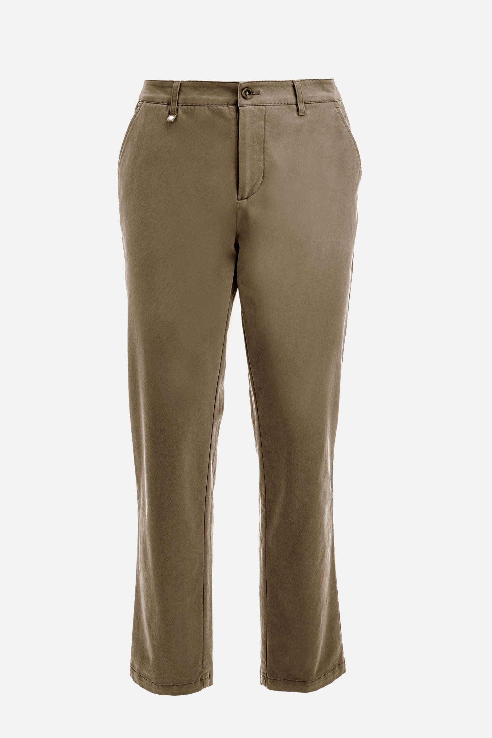 Regular fit stretch cotton chinos - Zenovio