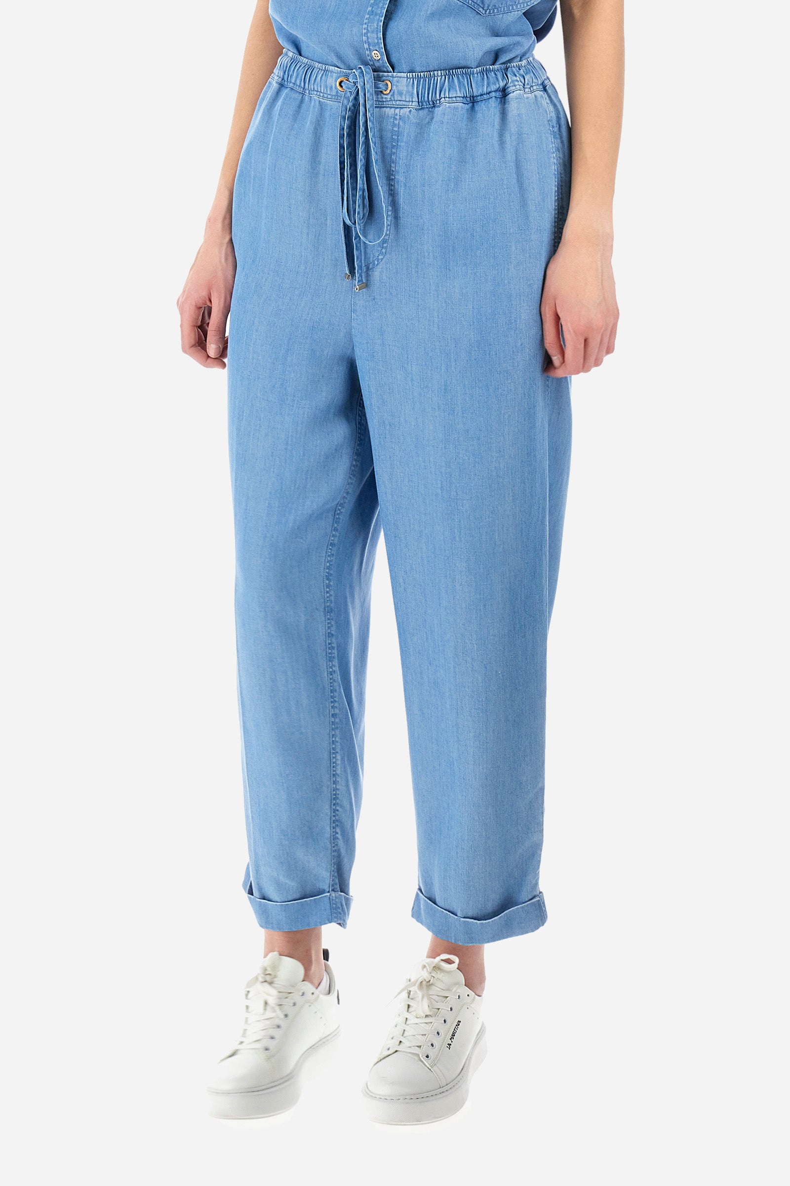 Regular-fit trousers in an ecological fabric - Yevette