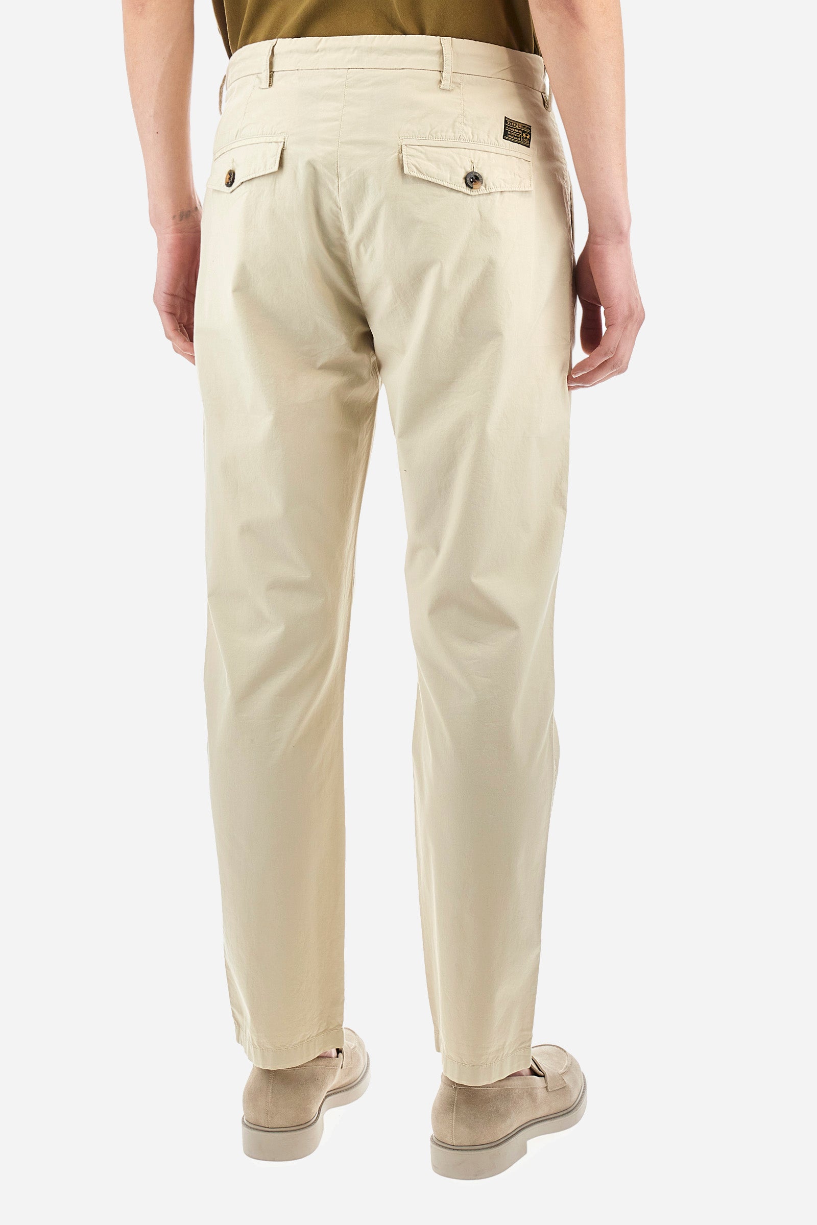 Pantalone chino regular fit in cotone - Yorrick