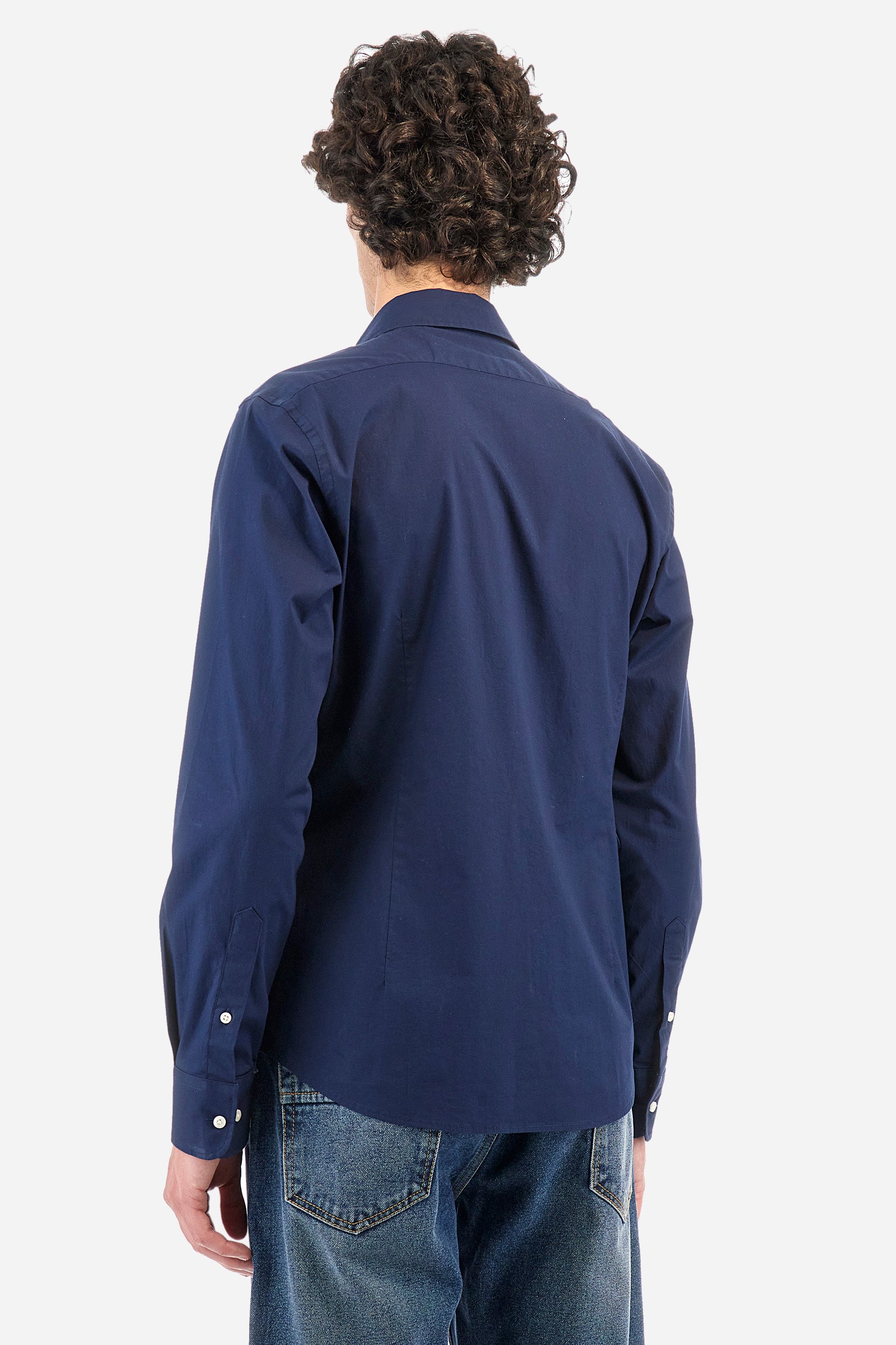 Hemd aus Stretch-Baumwolle, Slim Fit – Garrik