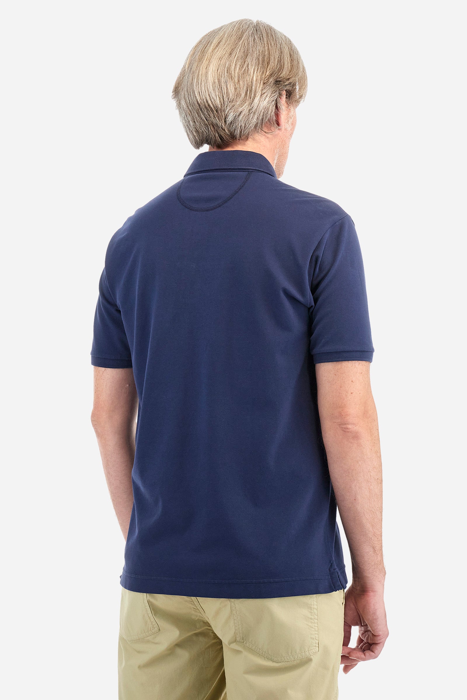 Poloshirt aus Stretch-Baumwolle, Regular Fit – August