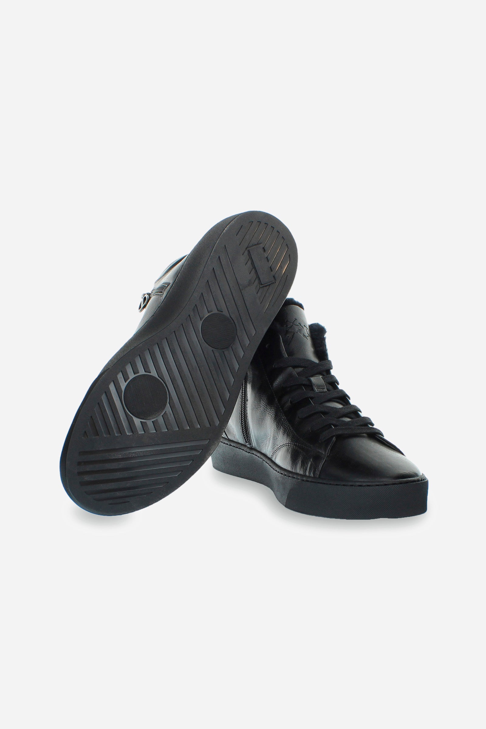 Basket en cuir pour homme