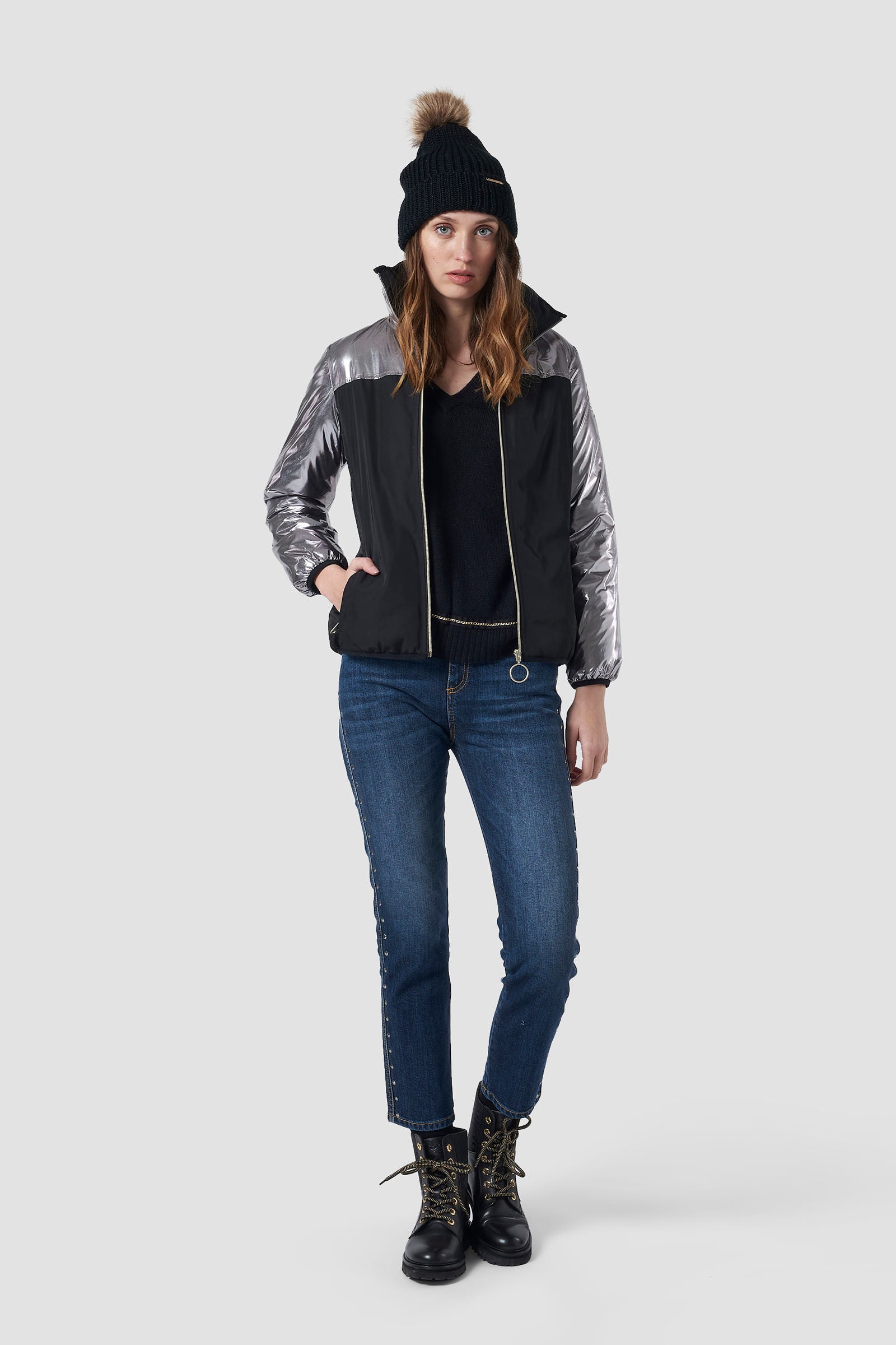 Women's regular-fit bomber jacket