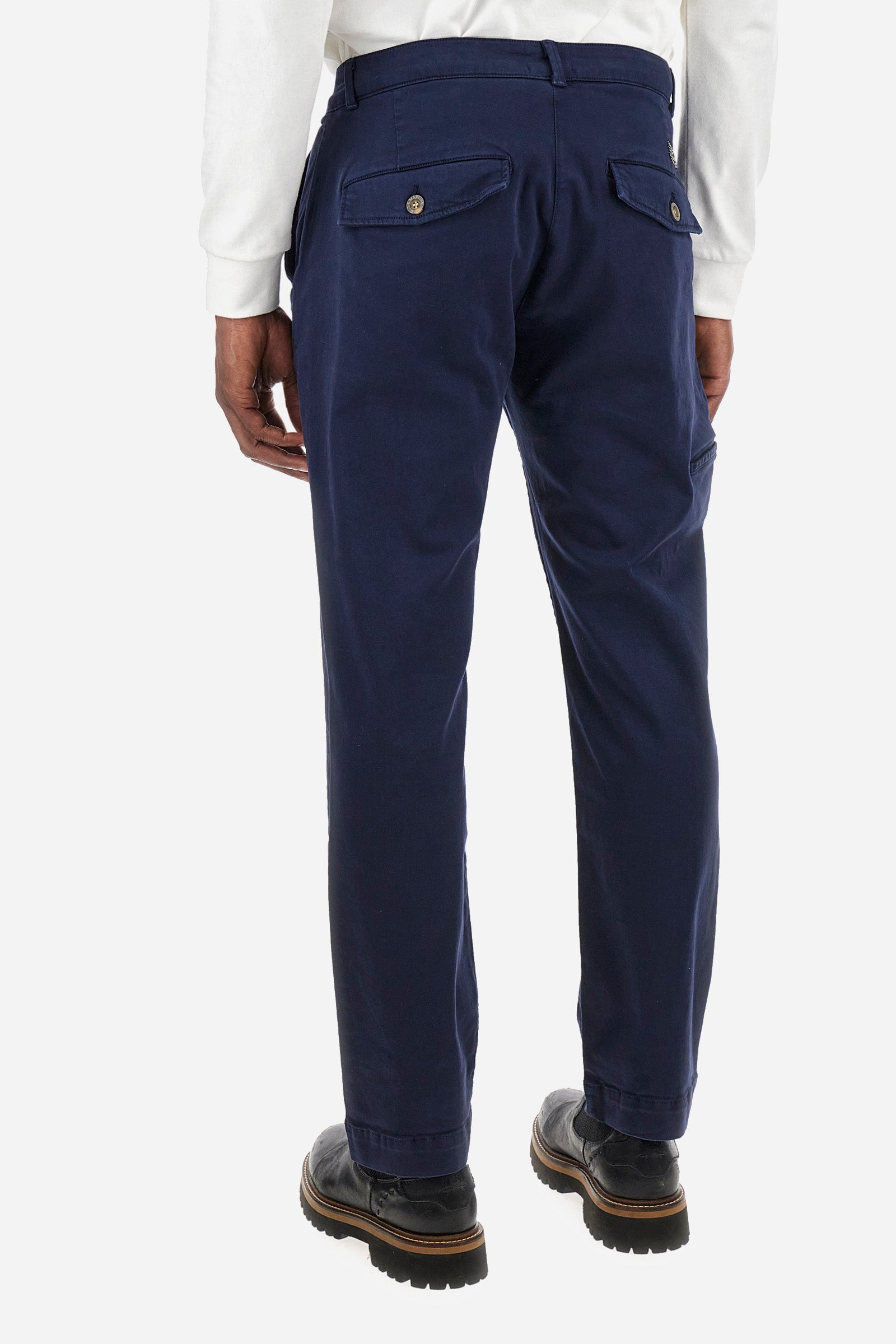 Regular fit stretch cotton chinos - Zivon