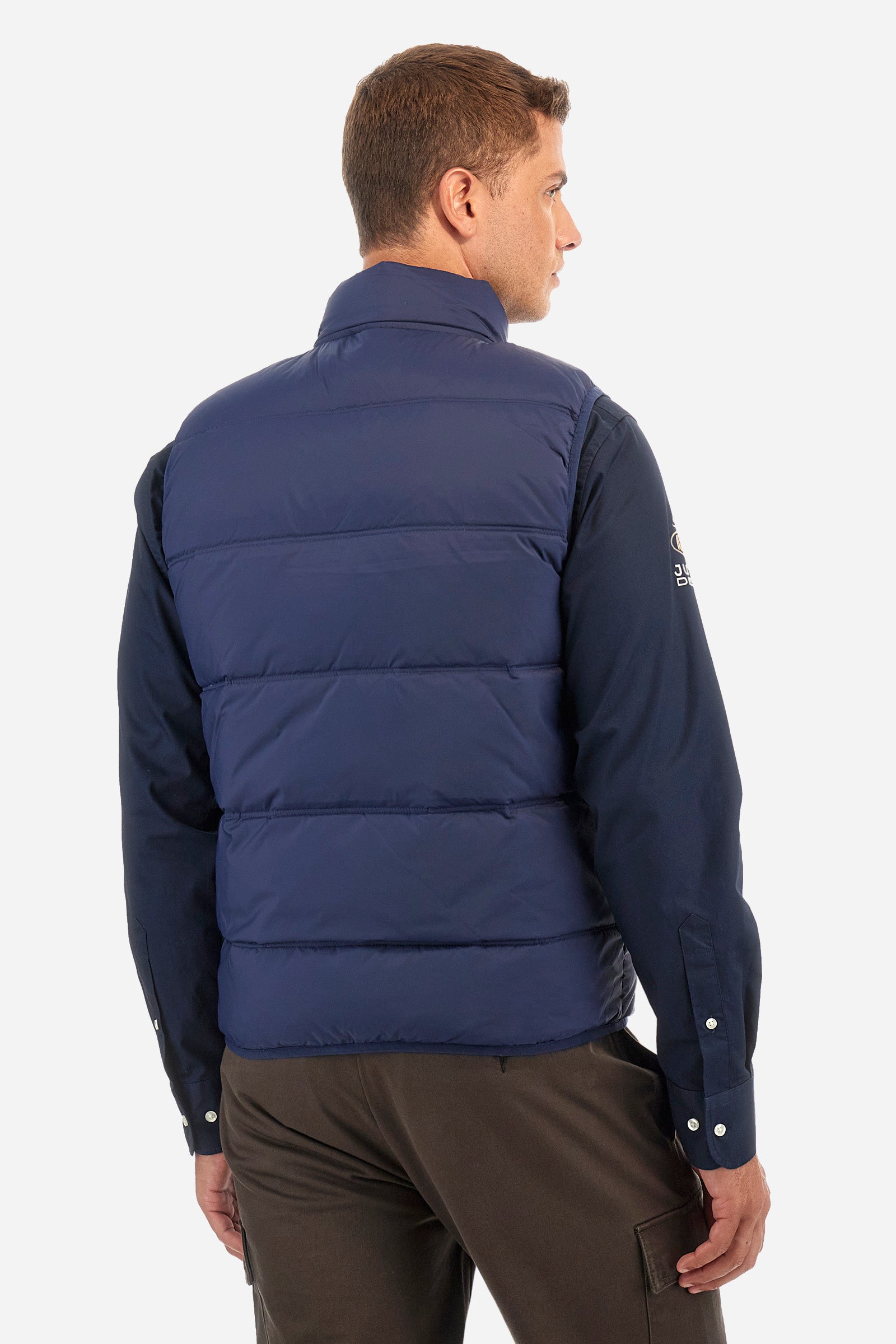 Regular-fit gilet in synthetic fabric - Zipactonal