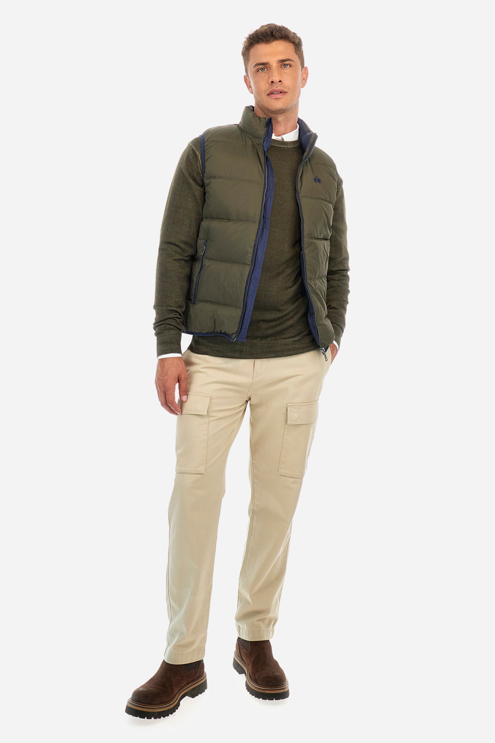 Gilet regular fit in tessuto sintetico - Zipactonal